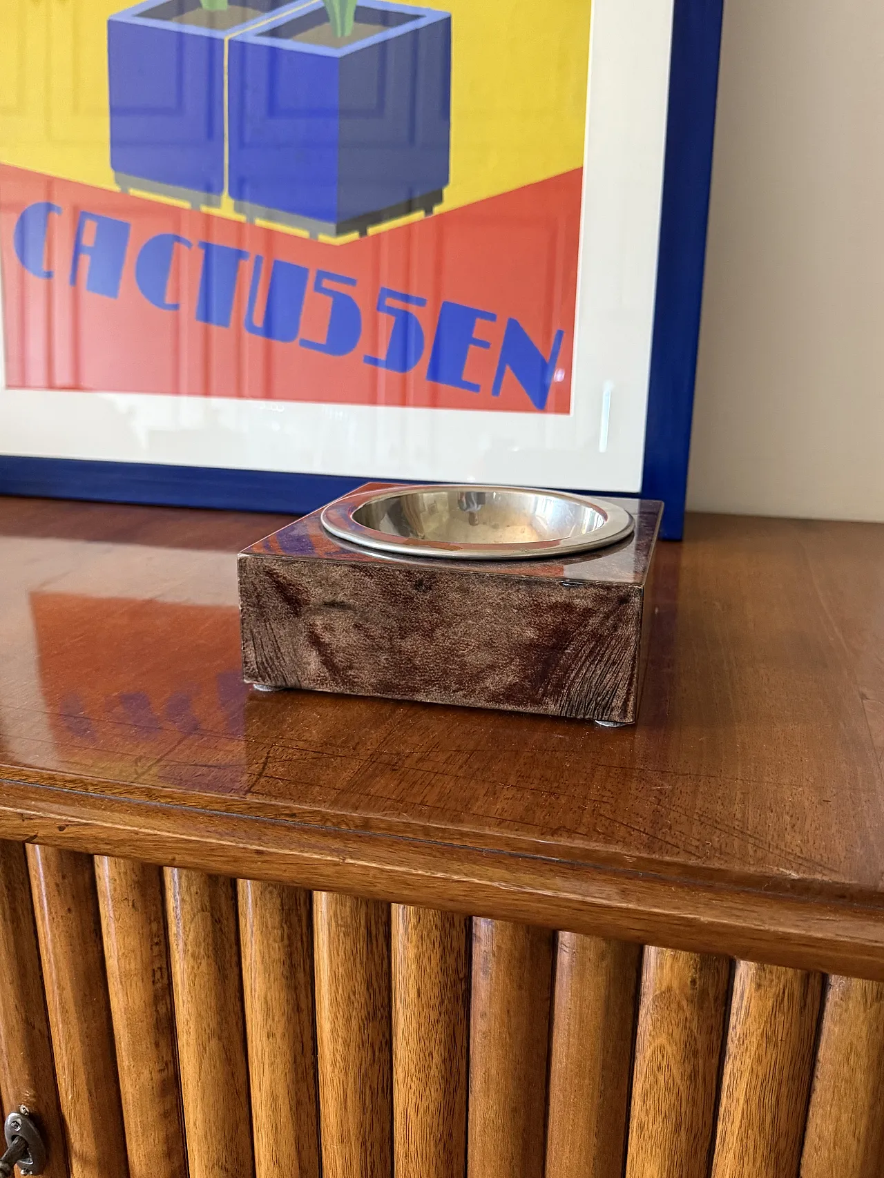 Brown Parent Ashtra by, Aldo Tura, 1960 2