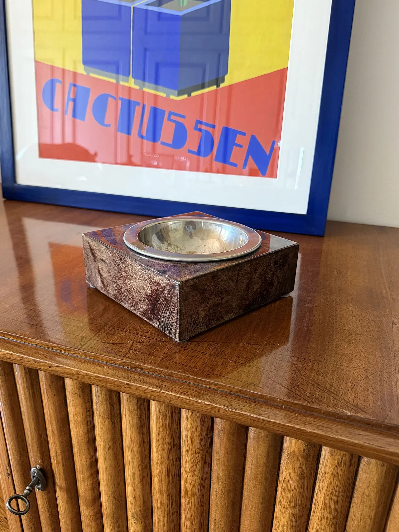 Brown Parent Ashtra by, Aldo Tura, 1960 3