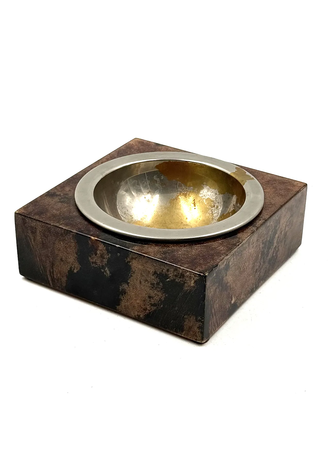 Brown Parent Ashtra by, Aldo Tura, 1960 11