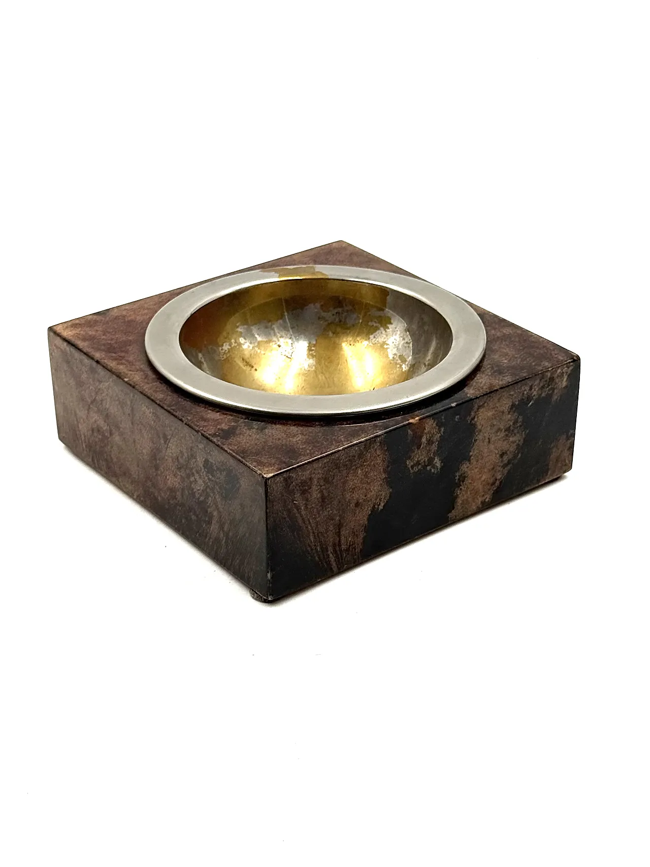 Brown Parent Ashtra by, Aldo Tura, 1960 12