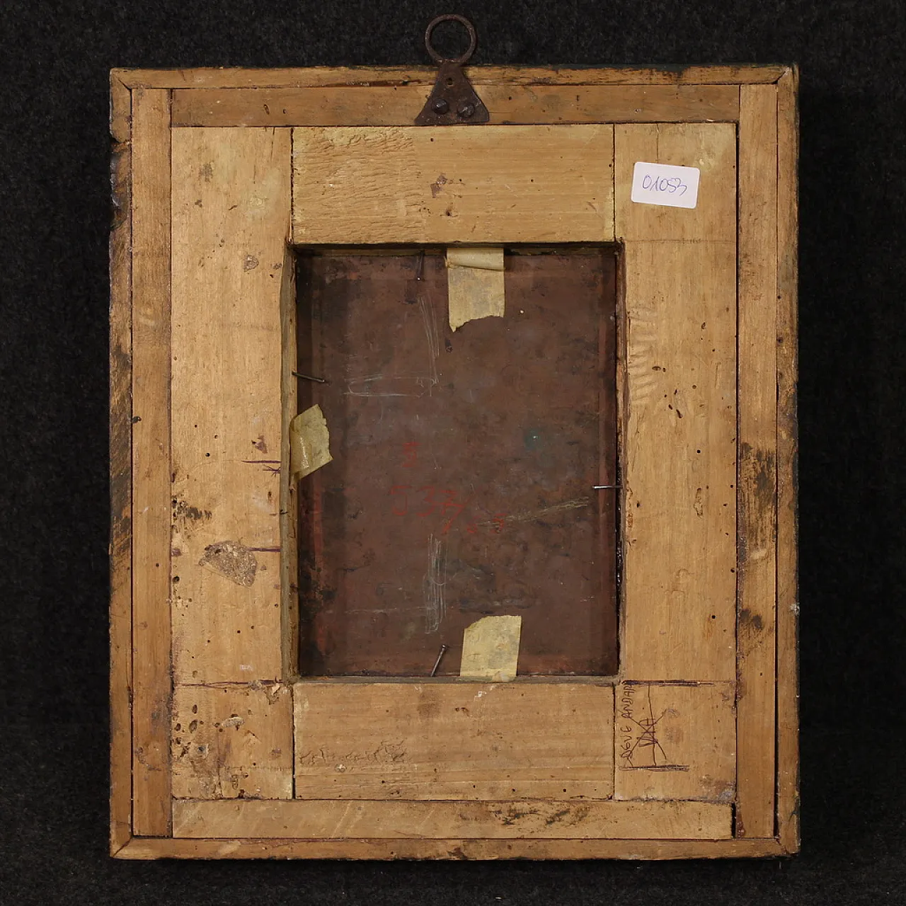 Sant'Anna, la Vergine e il Bambino, olio su rame, '700 8