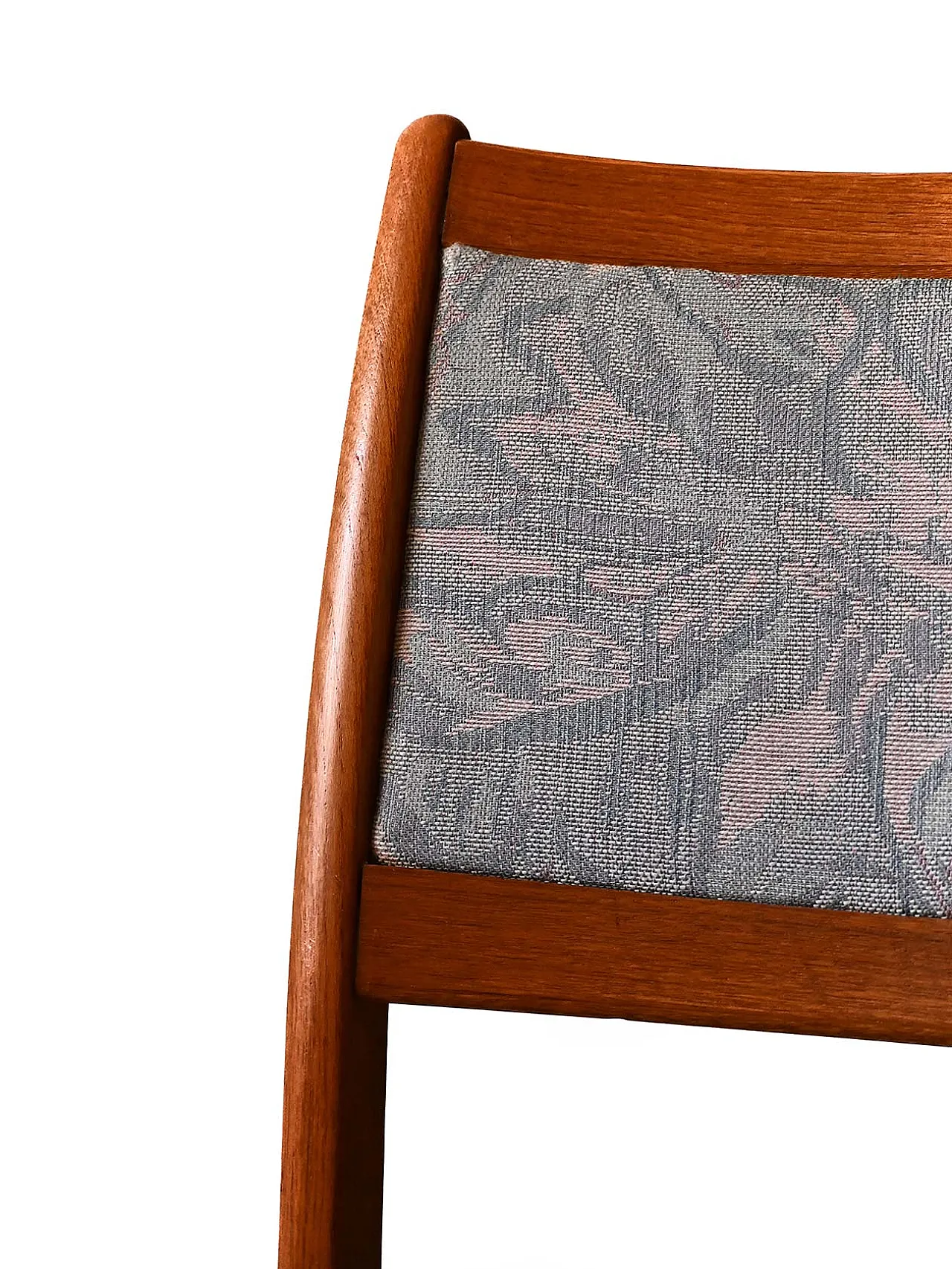 4 sedie scandinave in teak con rivestimento originale, anni '60 7