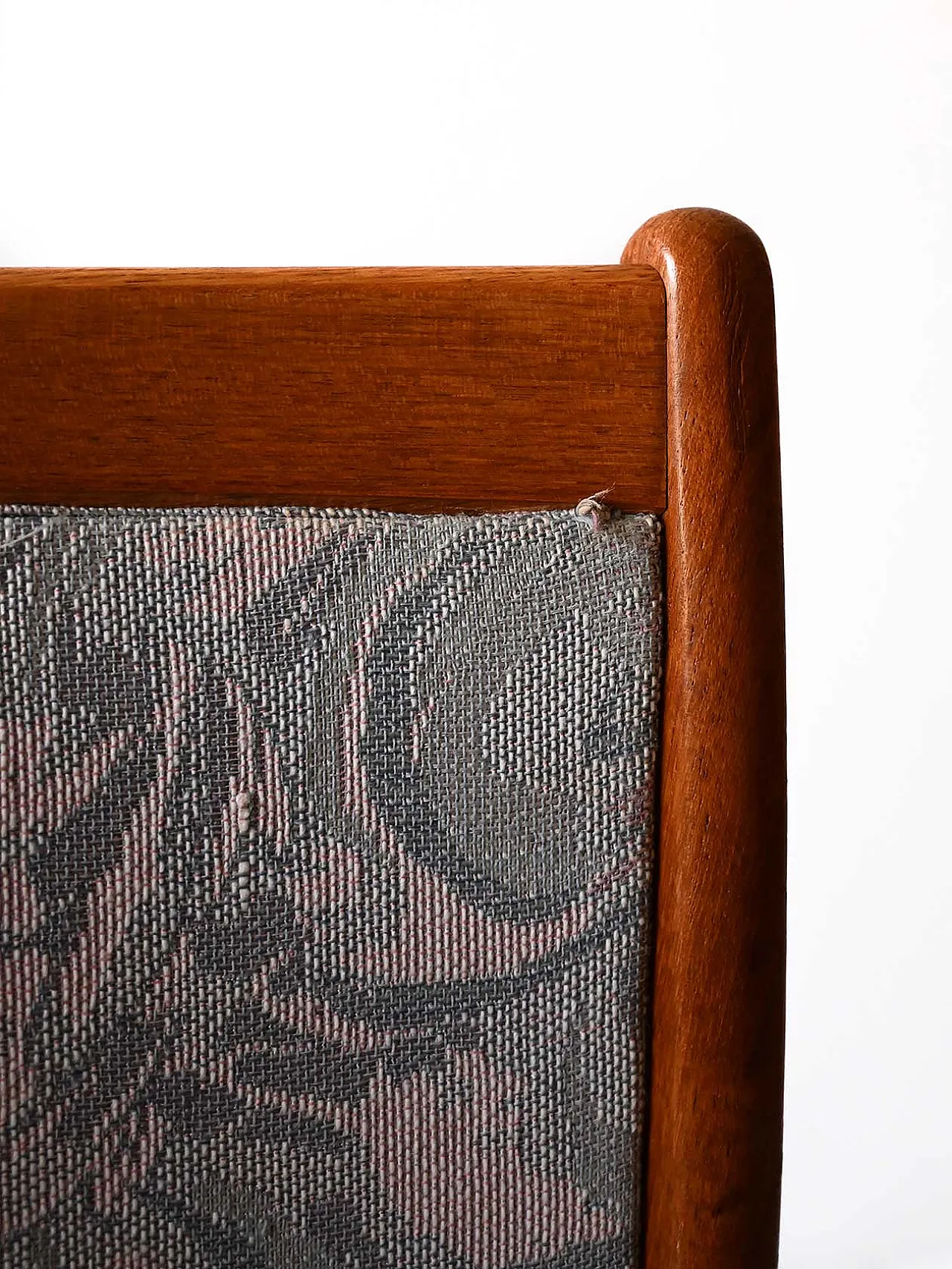 4 sedie scandinave in teak con rivestimento originale, anni '60 10