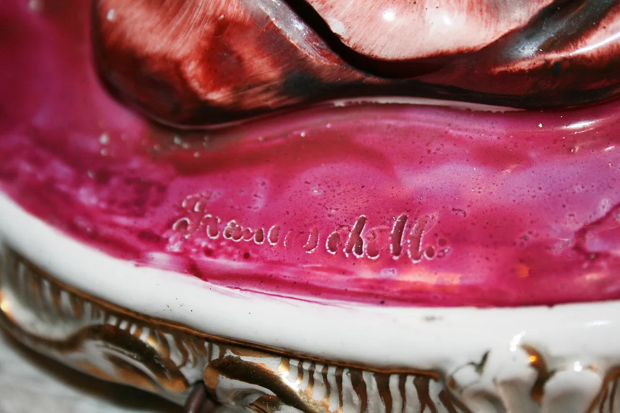 Lampada a Ceramica Con putti - Lampada da Tavolo Di Bertotti, Milano 13