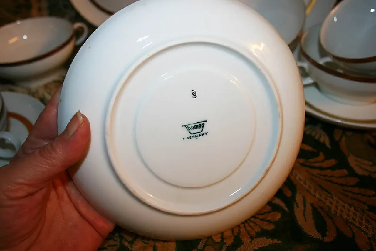 Tazze da Zuppa Porcellana Bianca Thomas Rosenthal Bouillon 6