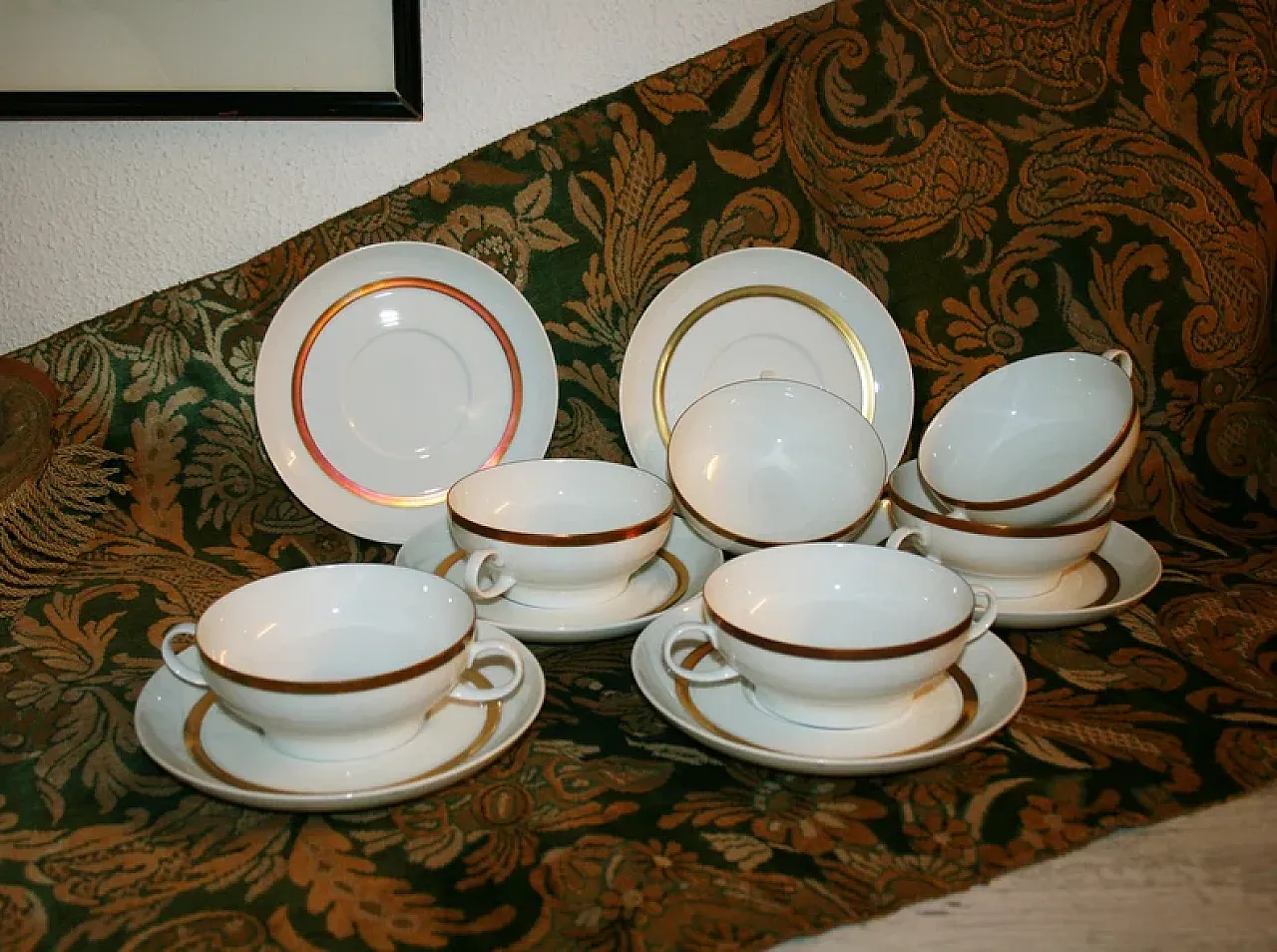 Tazze da Zuppa Porcellana Bianca Thomas Rosenthal Bouillon 7