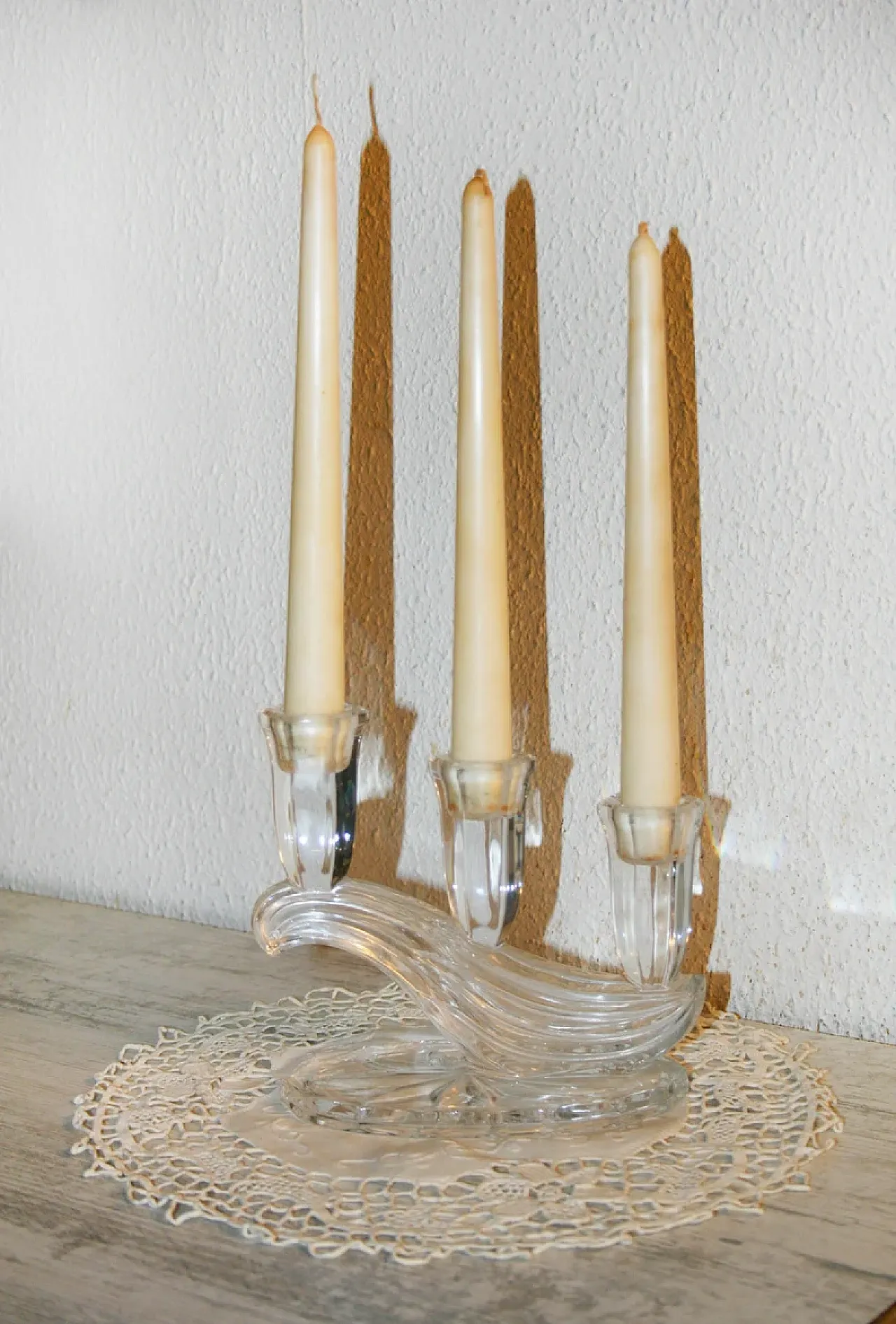Titolare delle candele, 3 armi, Candelabra Art Deco 5