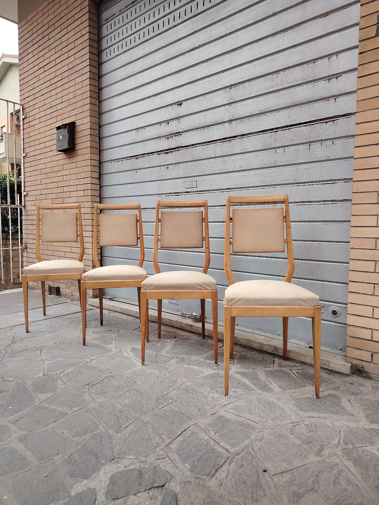 Sedie di Vittorio Dassi periodo anni 50 set di 8 2