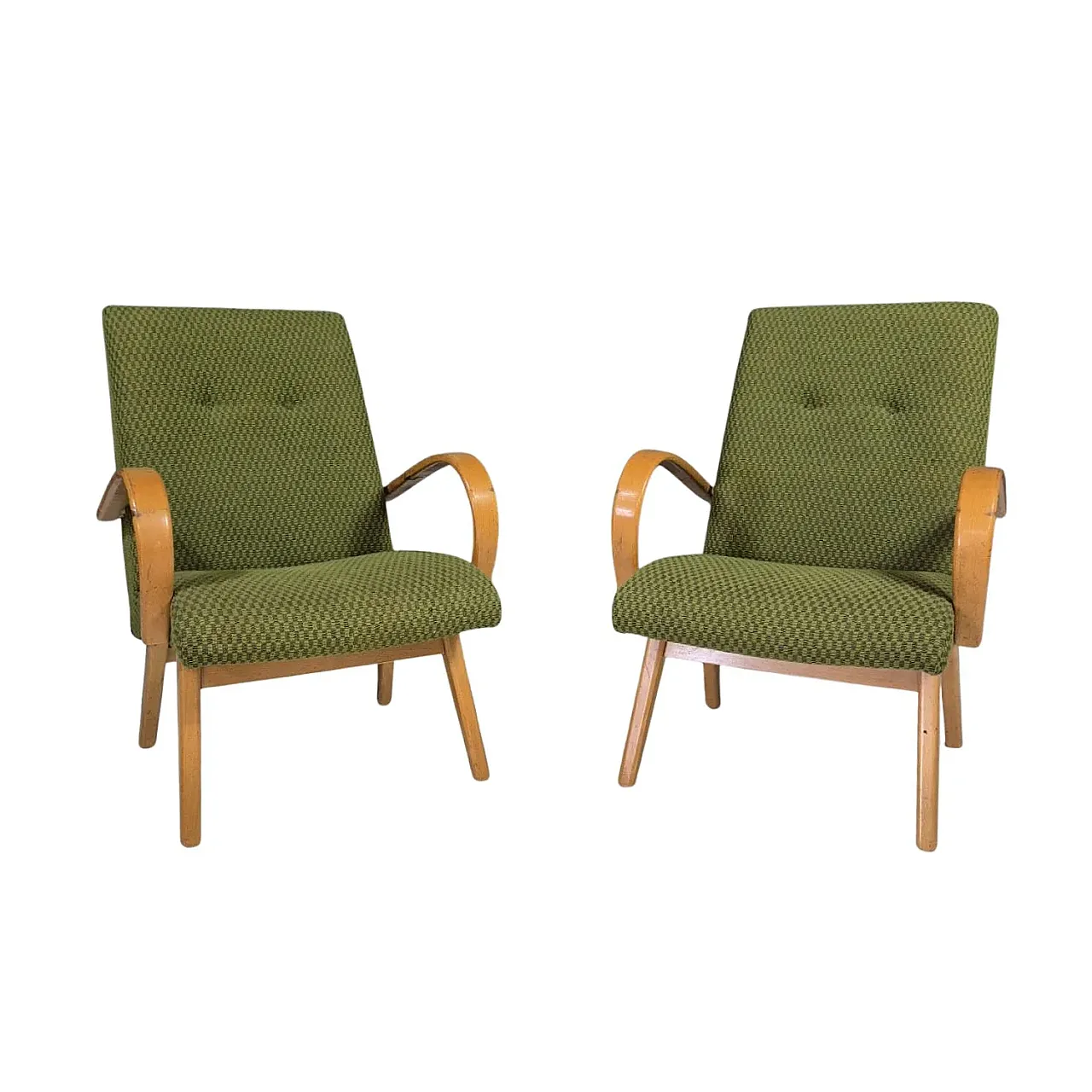 Pair of chairs by Jaroslav Šmídek for TON, 1960s 1