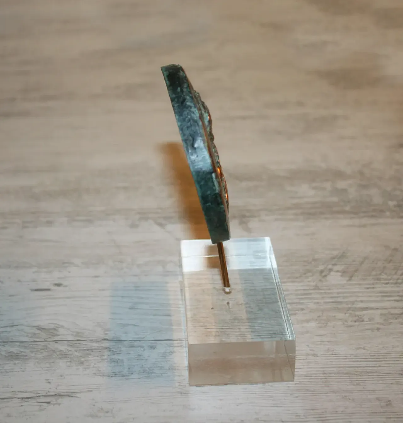 Madre e bambino, bronzo firmato scultura, anni 2000 6