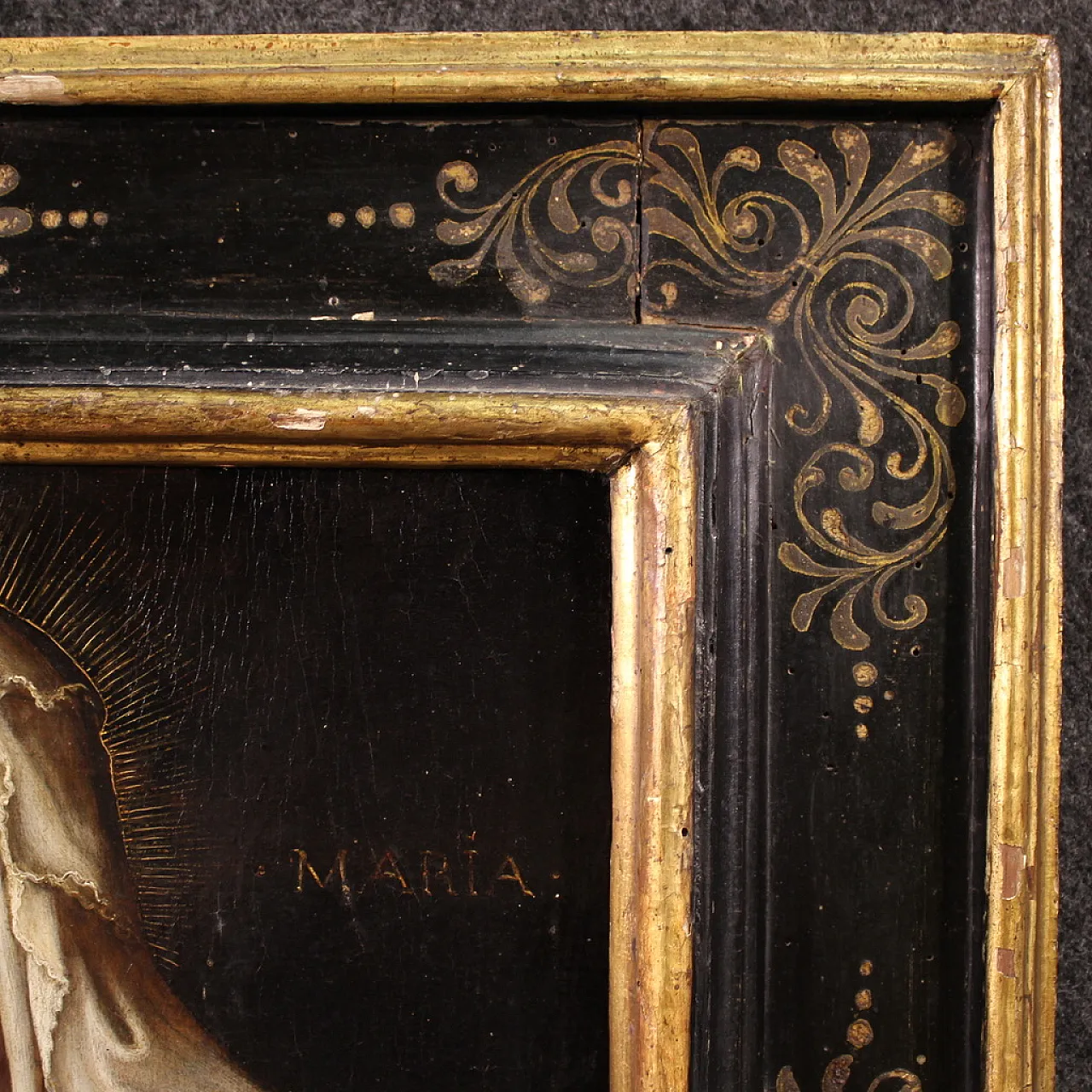 Dipinto su tavola Madonna col bambino, '500 9