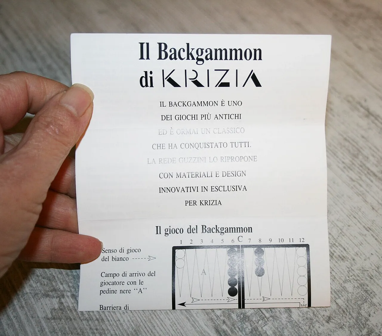 Backgammon di Guzzini per Krizia, anni '80 9