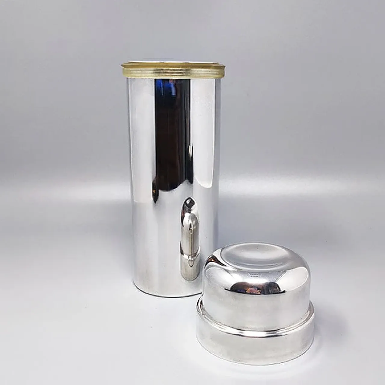 Cocktail shaker in silver plated by P.M., 1960s 3