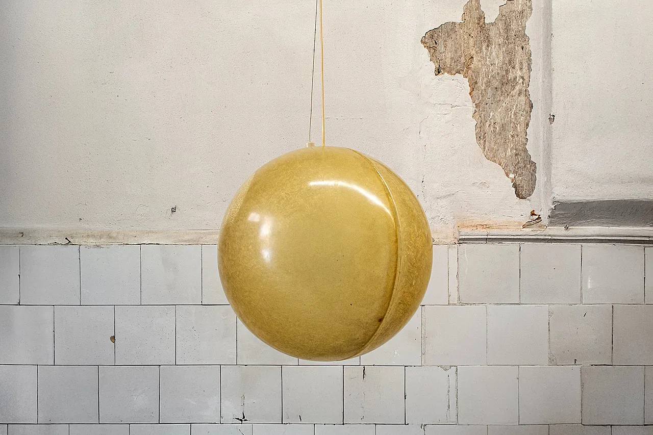 Space Age fiberglass chandelier by Luci Italia, 1960s 1