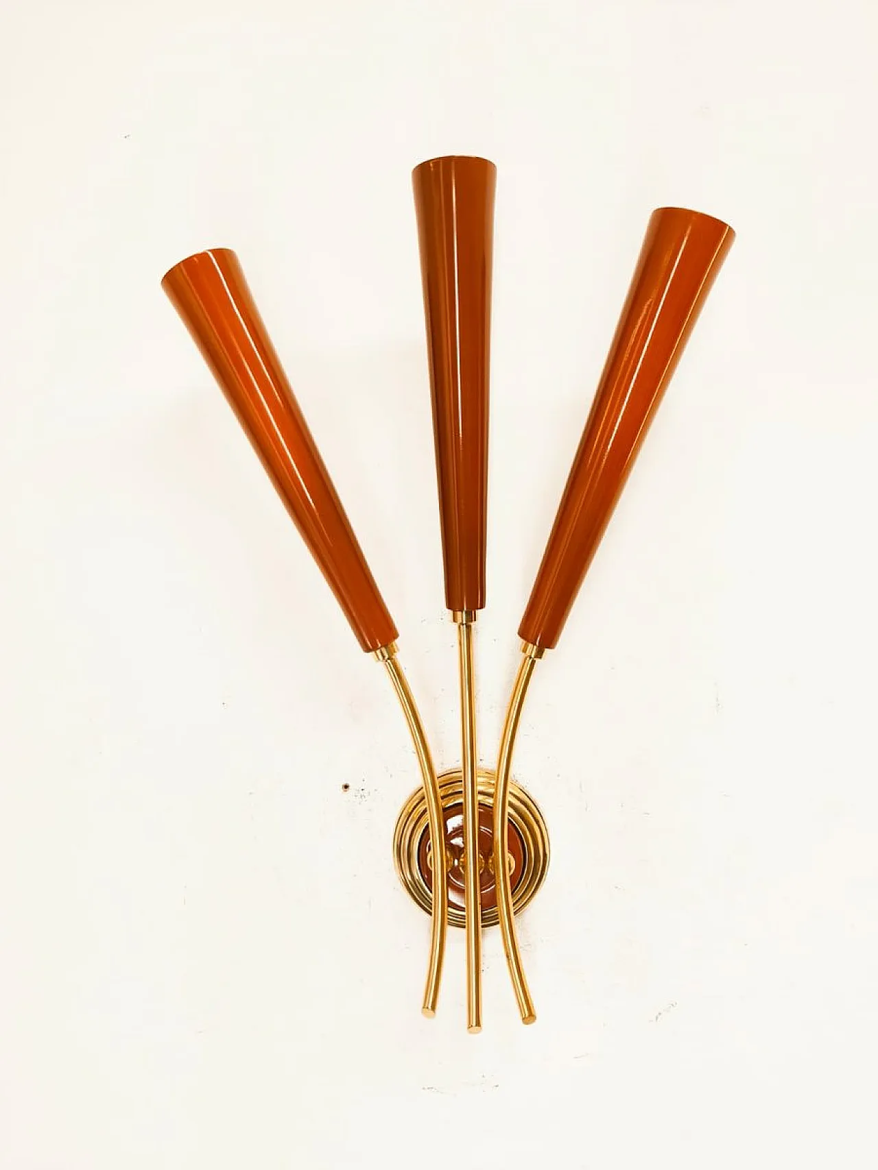 Red Sputnik wall sconce, 1950s 1