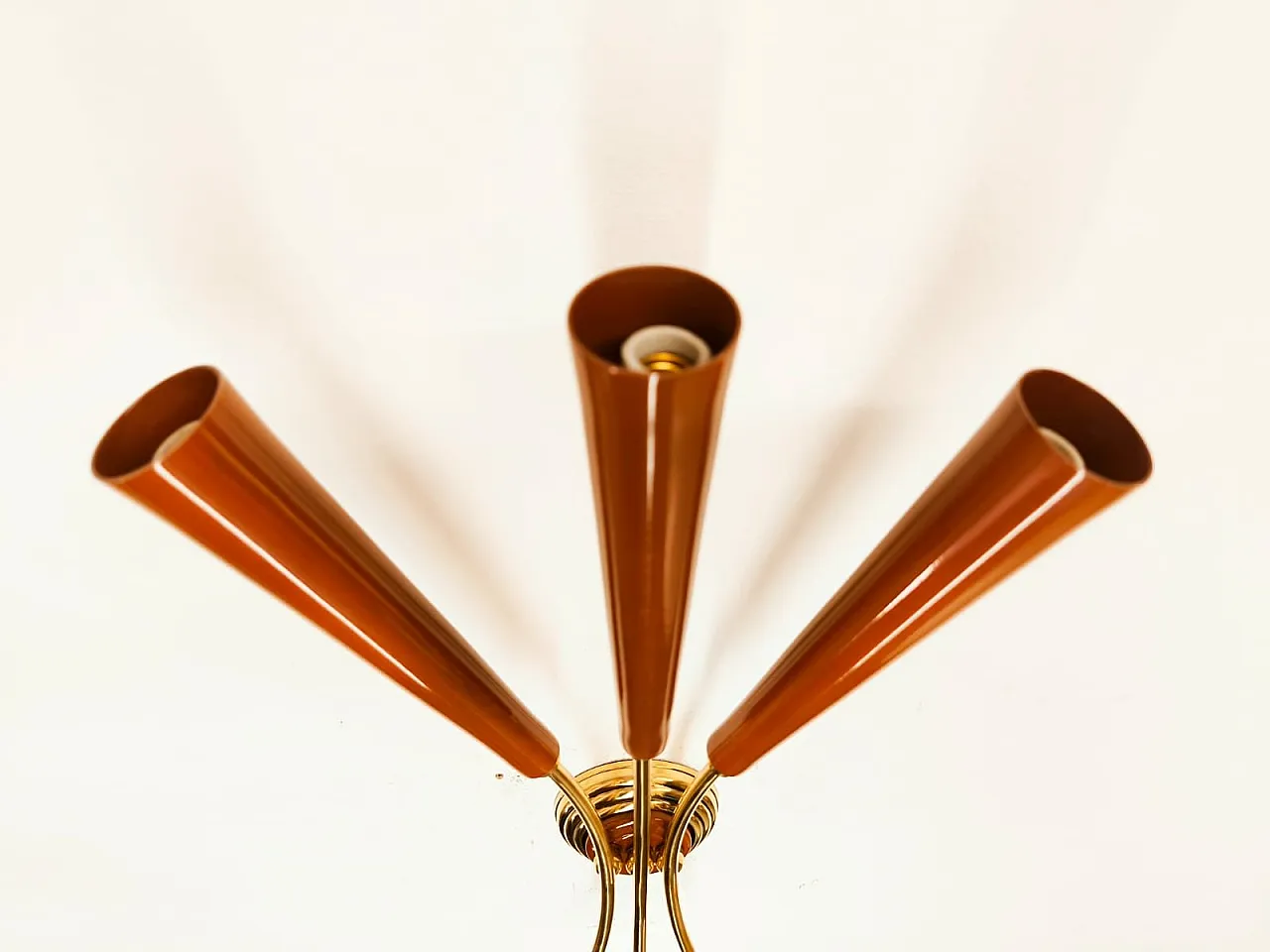 Red Sputnik wall sconce, 1950s 3