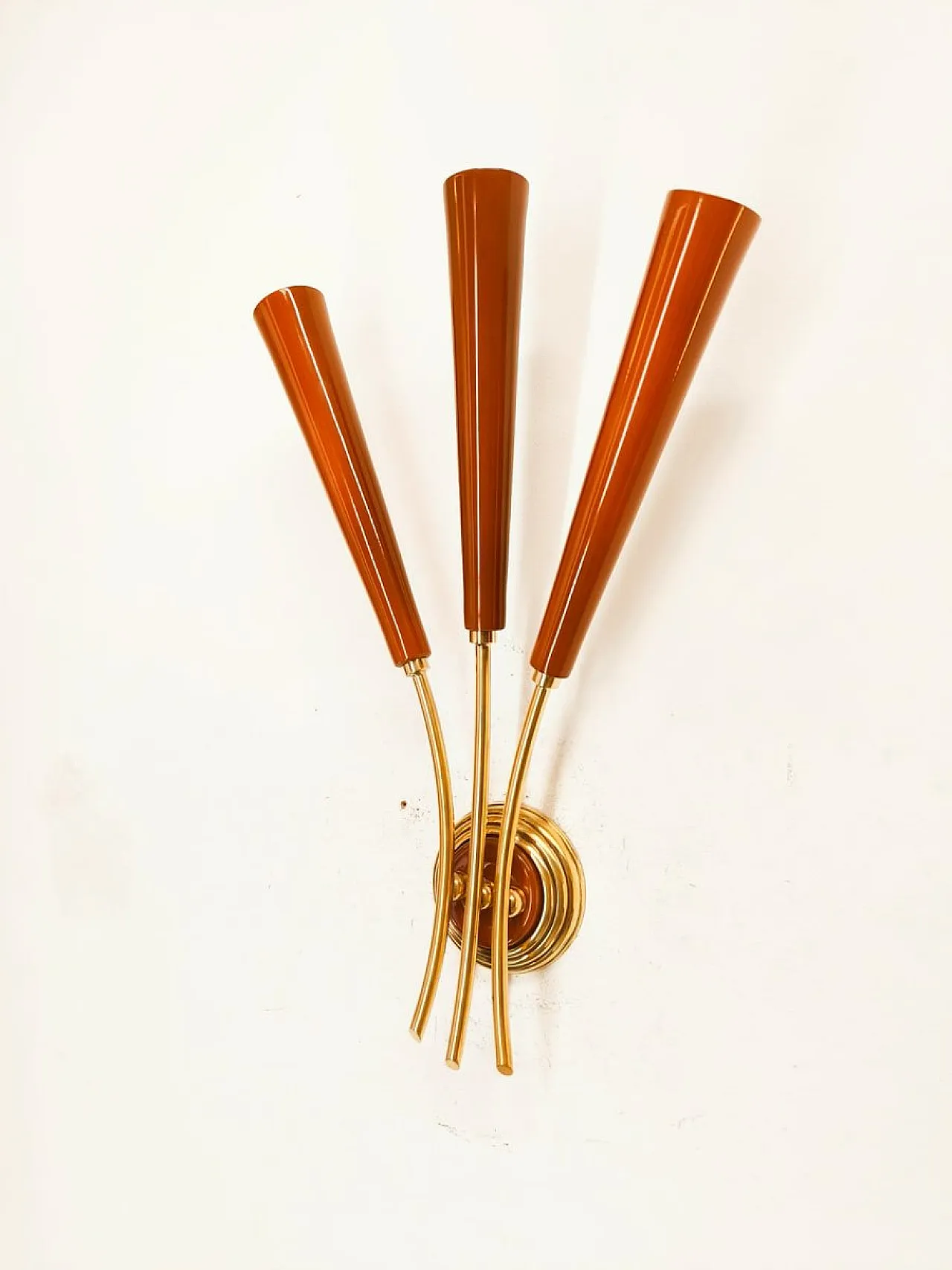 Red Sputnik wall sconce, 1950s 7
