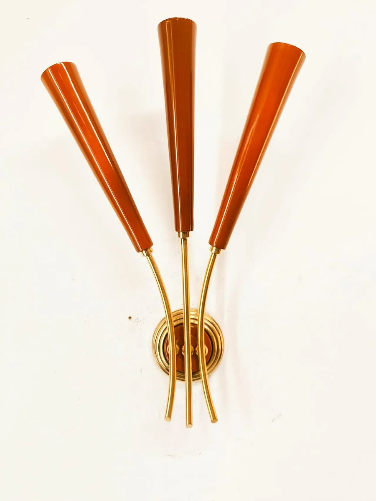 Red Sputnik wall sconce, 1950s 9