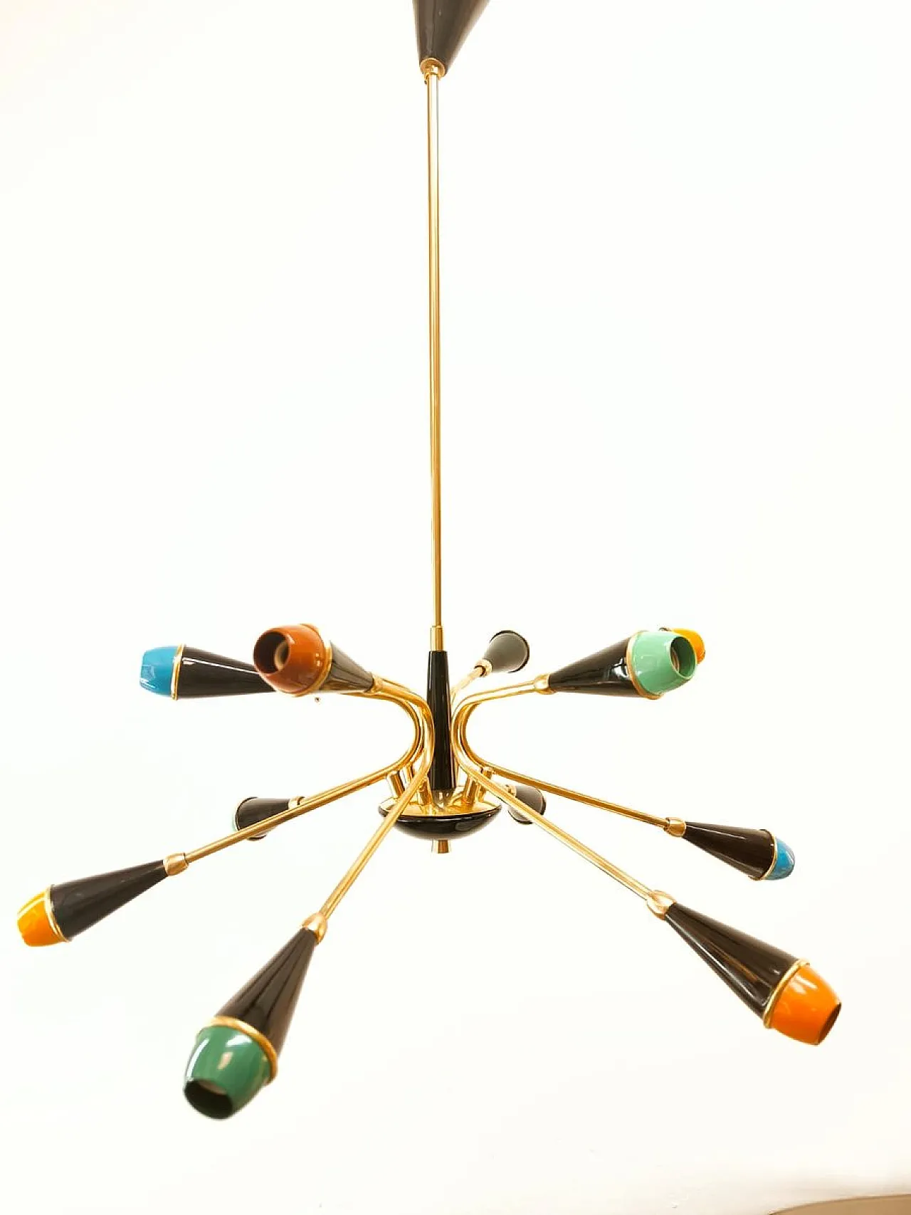 Mid-Century Sputnik 12-light chandelier, anni '50 3