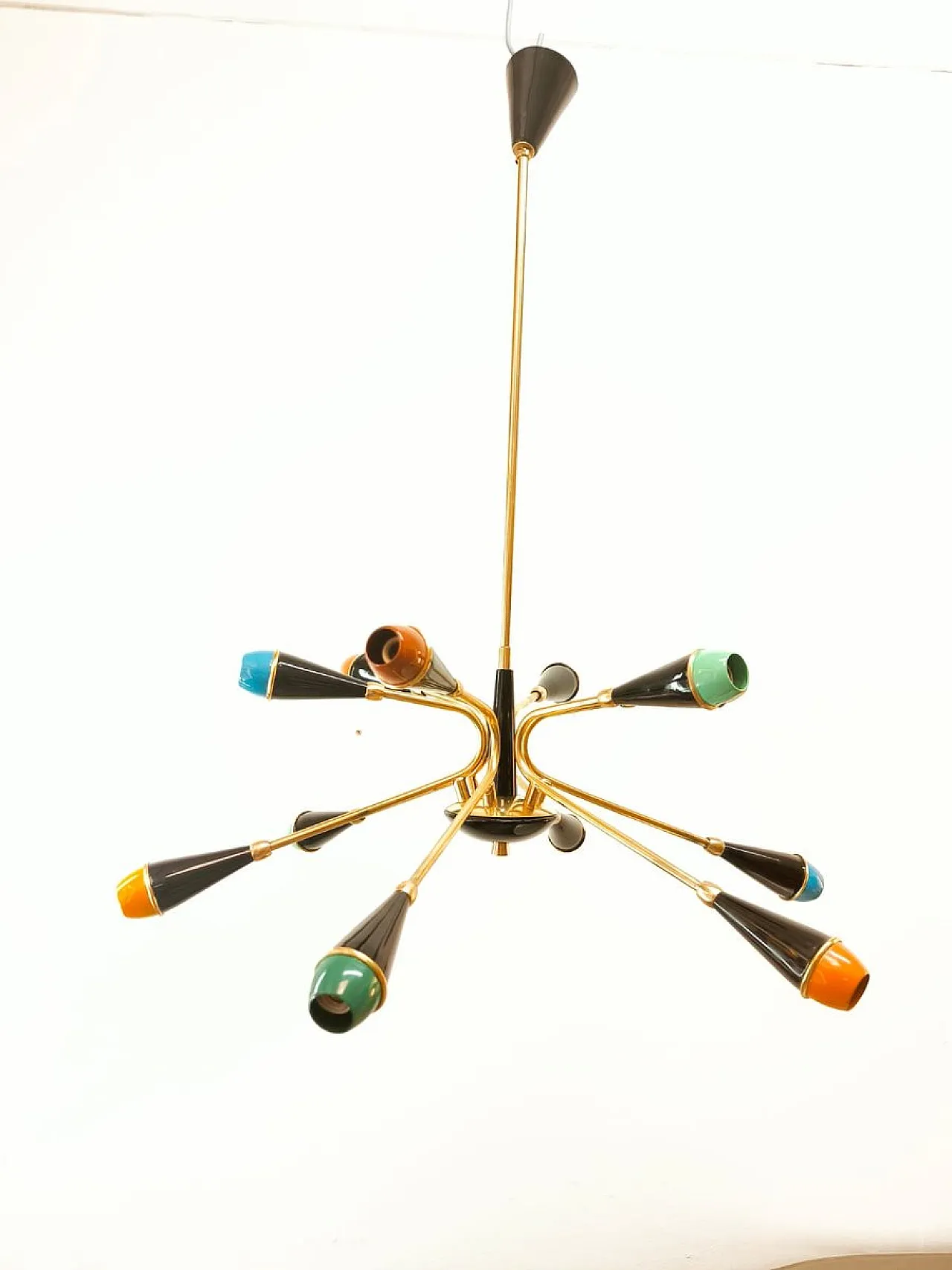 Mid-Century Sputnik 12-light chandelier, anni '50 5