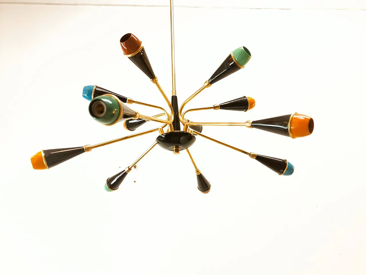 Mid-Century Sputnik 12-light chandelier, anni '50 7