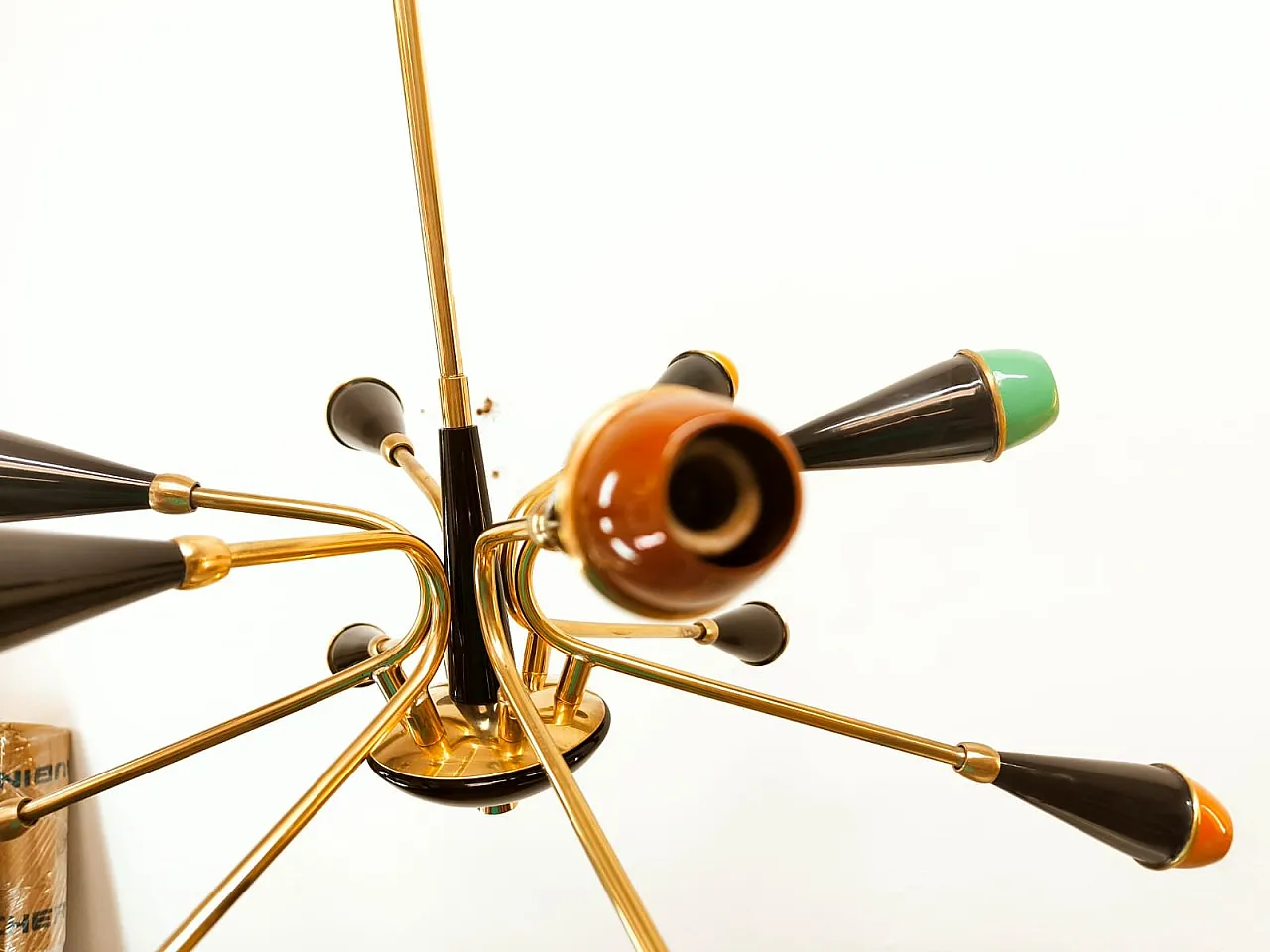 Mid-Century Sputnik 12-light chandelier, anni '50 20