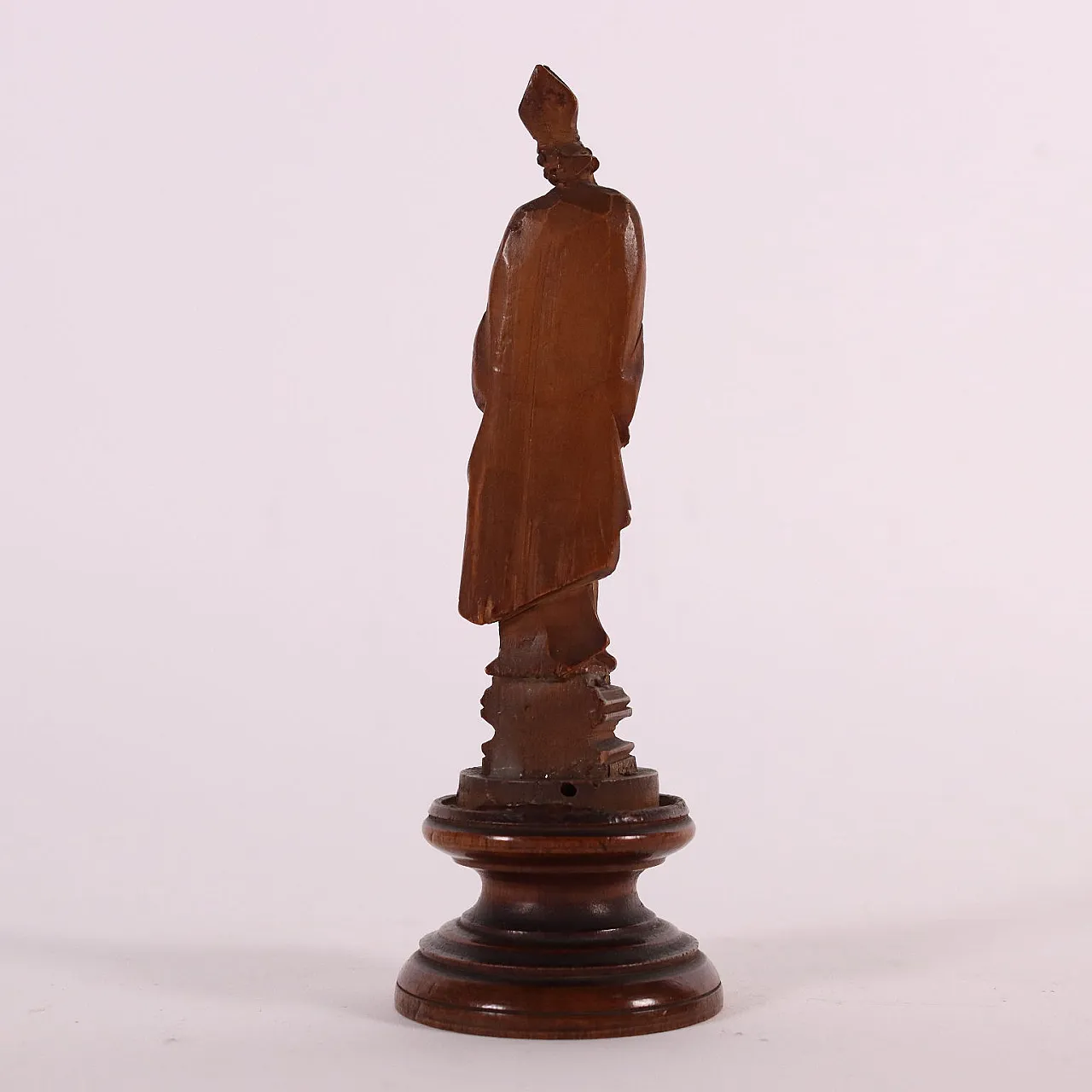 Coppia di statue lignee a soggetto sacro, '800 10