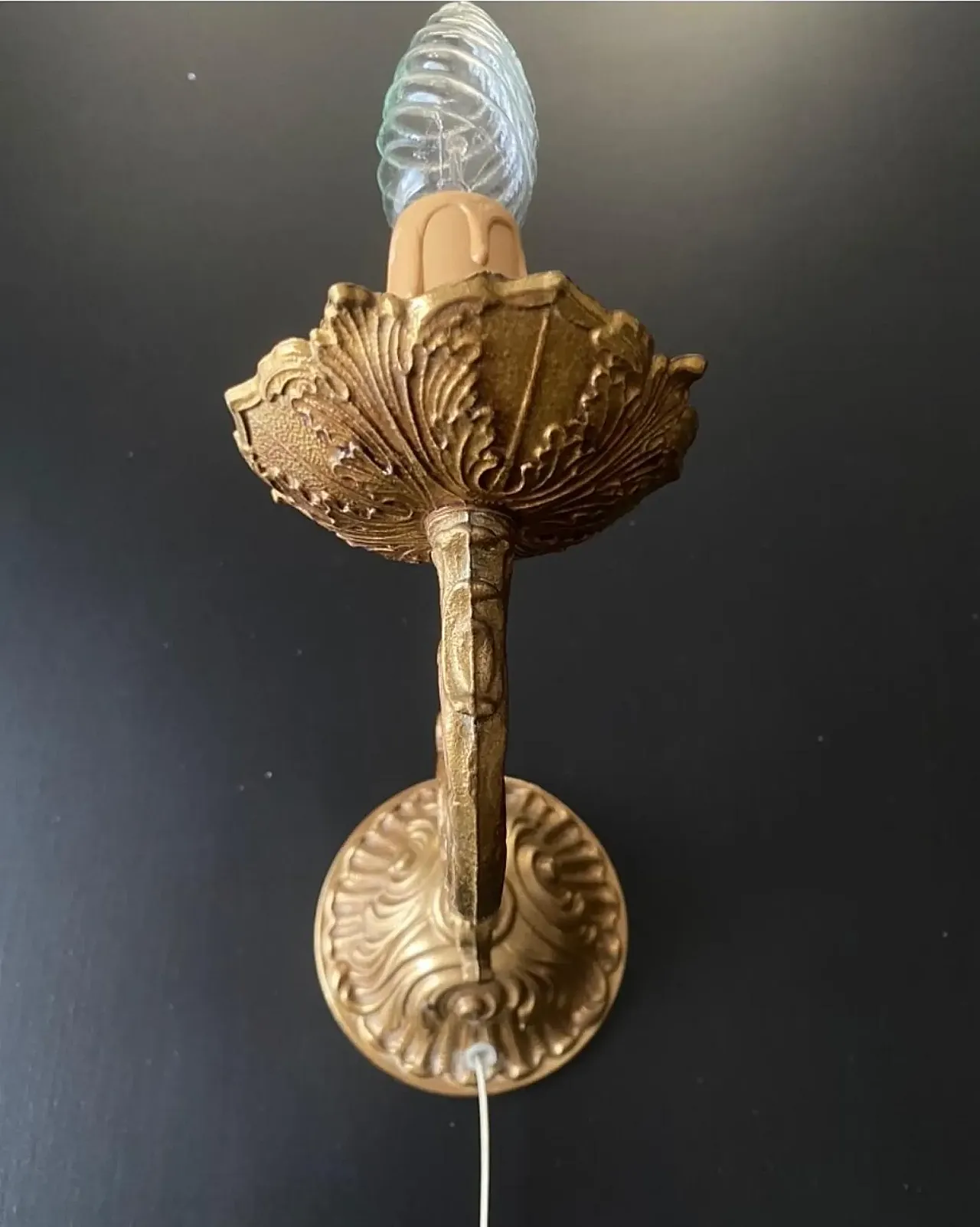 Pair of appliques in brass, 1960s 11