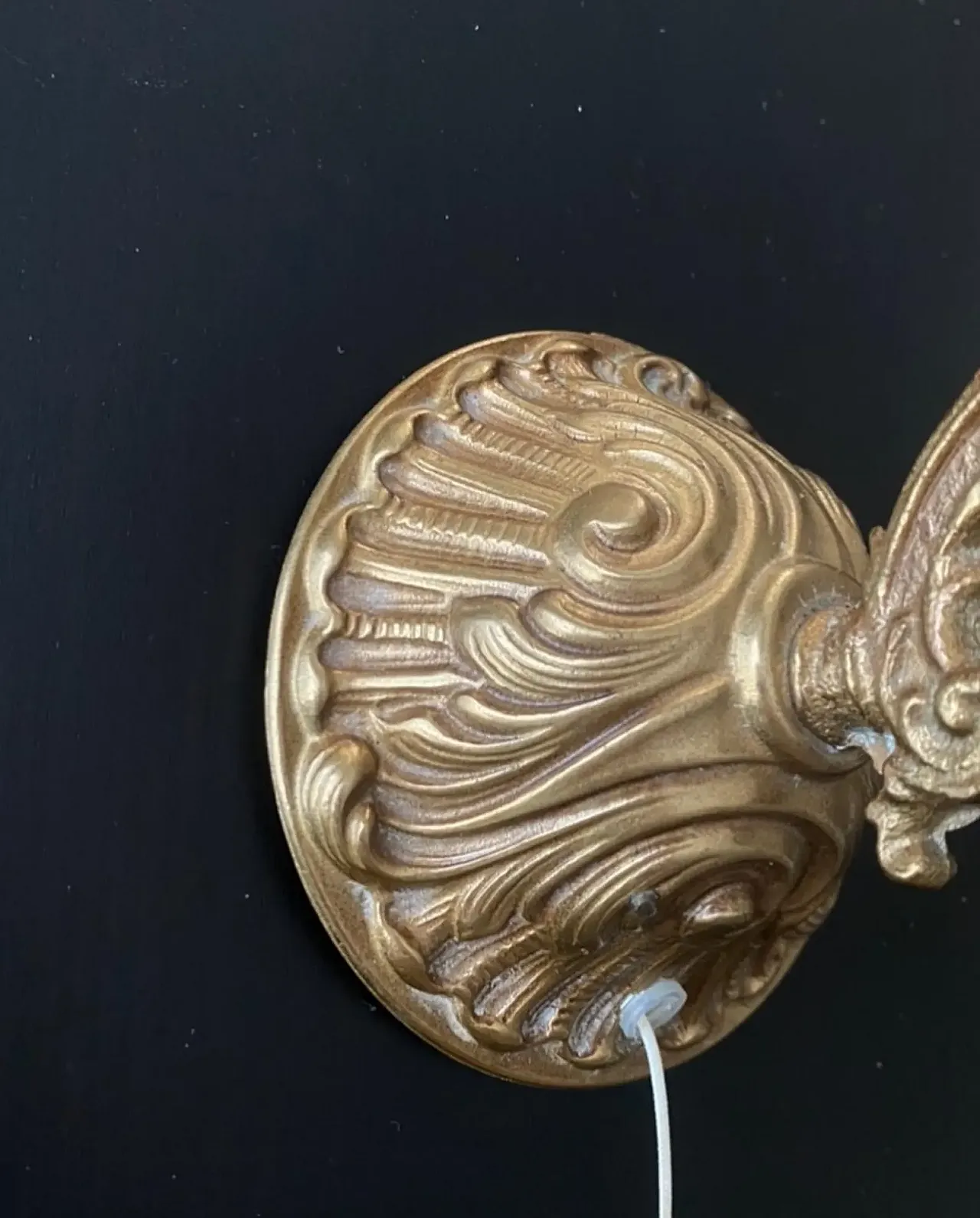 Pair of appliques in brass, 1960s 12