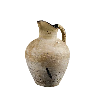 Terracotta pitcher, late 19th century