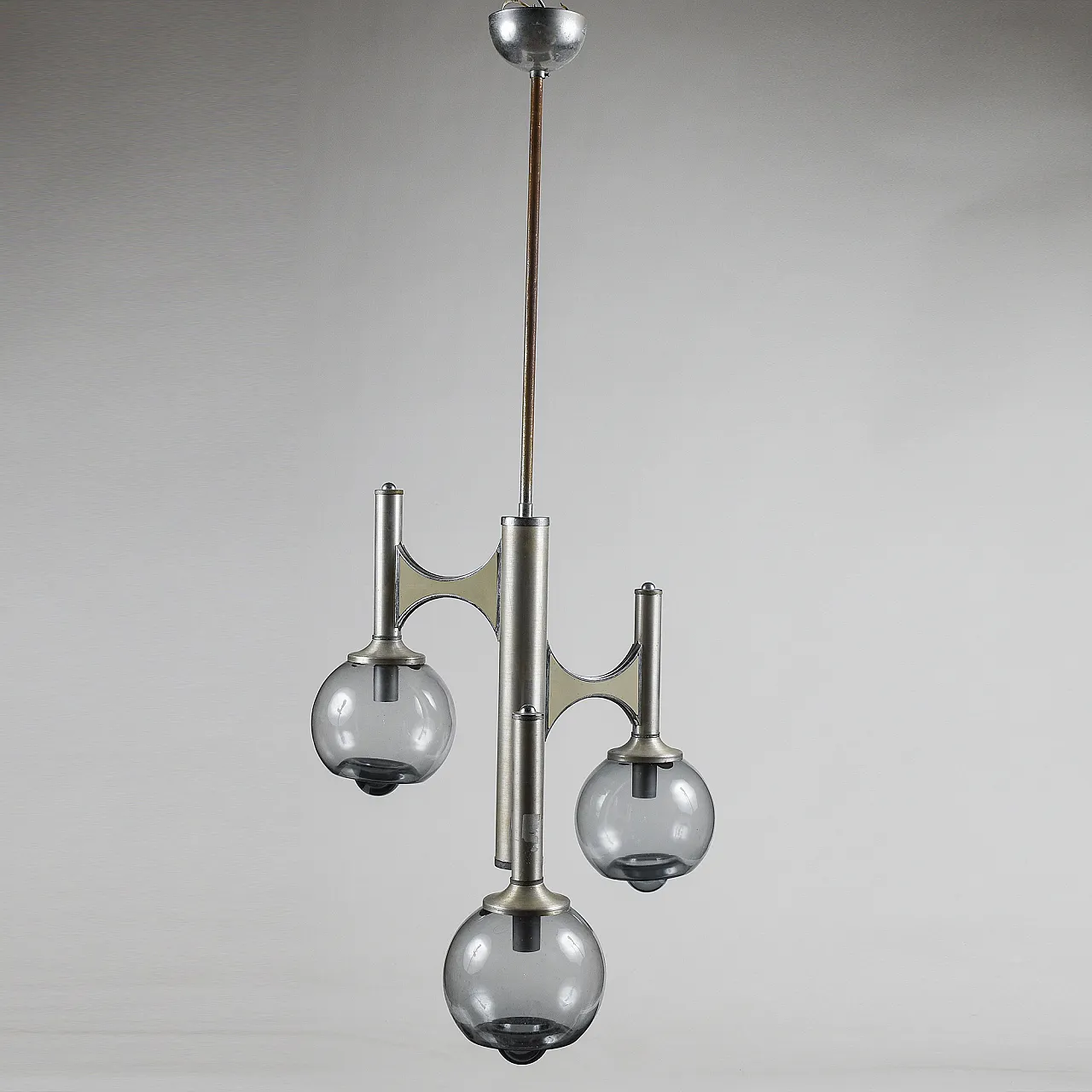 Mazzega-style three-light chandelier, late 20th century 1
