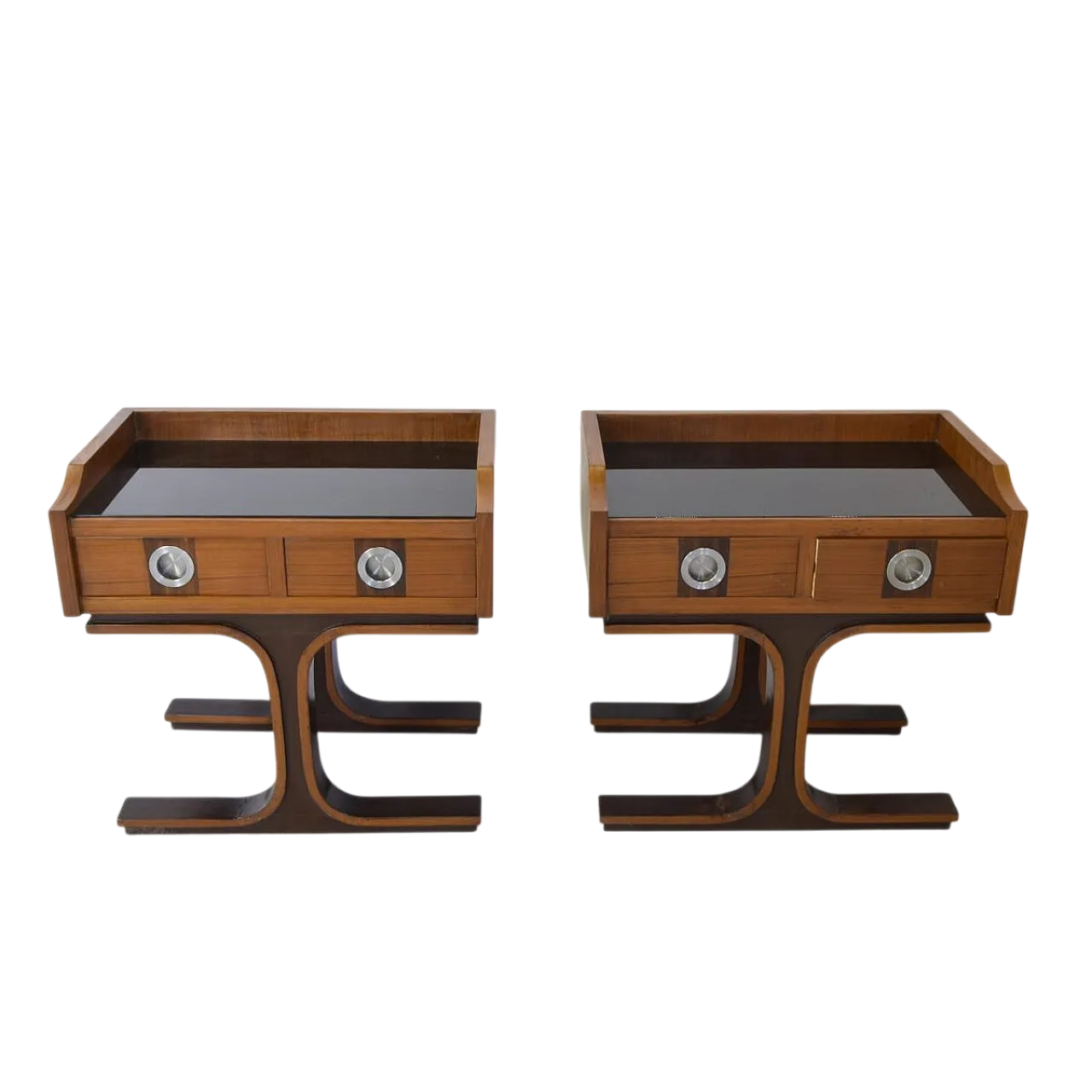 Pair of nightstands by Gianfranco Frattini, 1960s 8