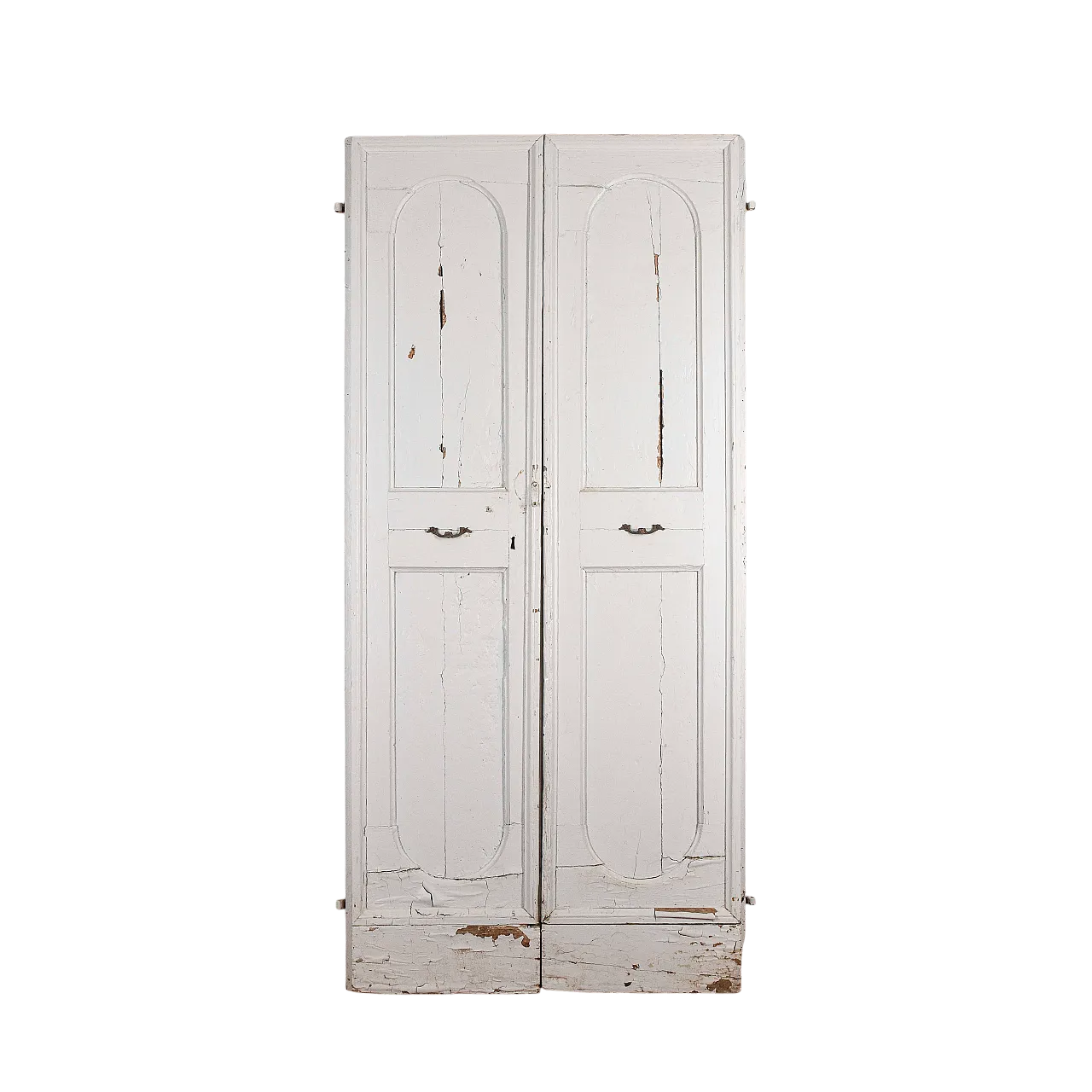 Two-panel shaped wooden door, 19th century 9