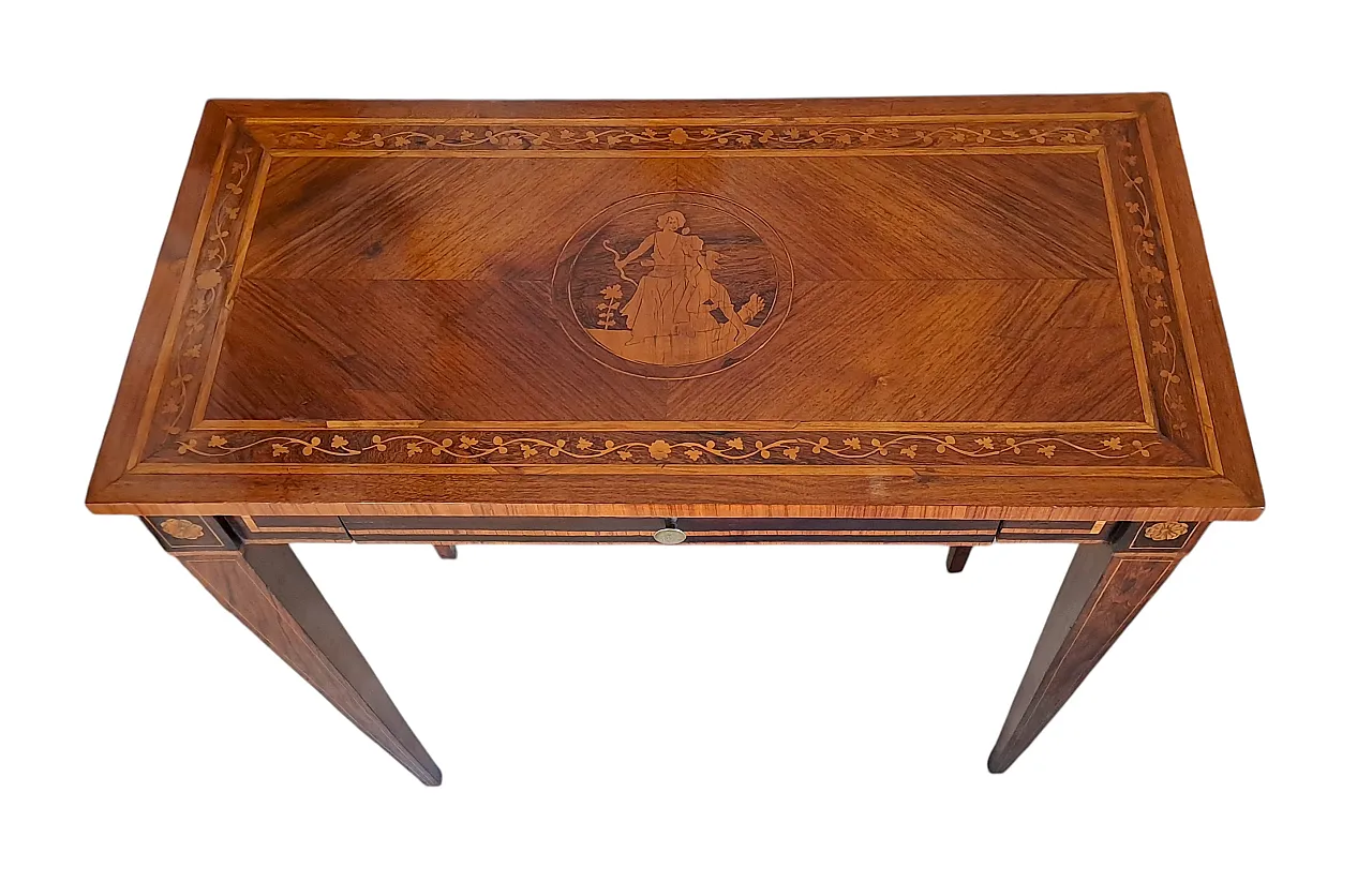 Small inlaid desk Louis XVI, Lombardy, 18th century 2