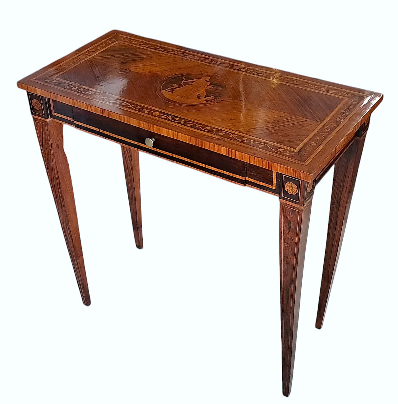 Small inlaid desk Louis XVI, Lombardy, 18th century 4