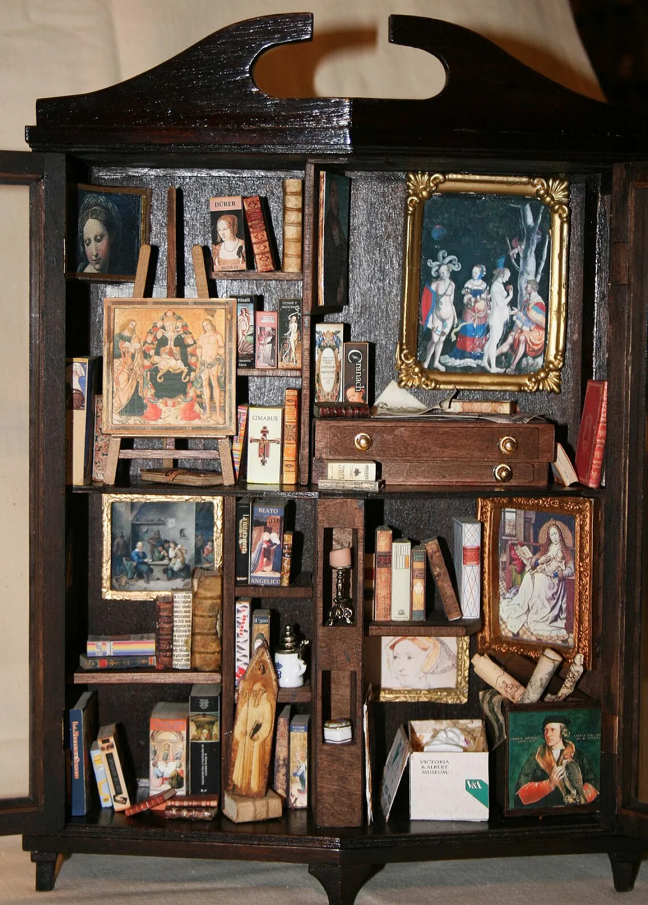 Biblioteca in miniatura/arte in scatola, 2000 1