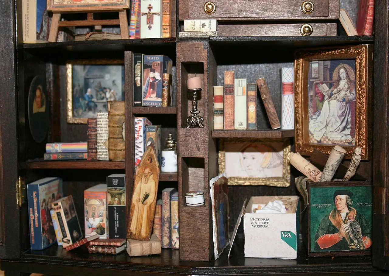Biblioteca in miniatura/arte in scatola, 2000 2