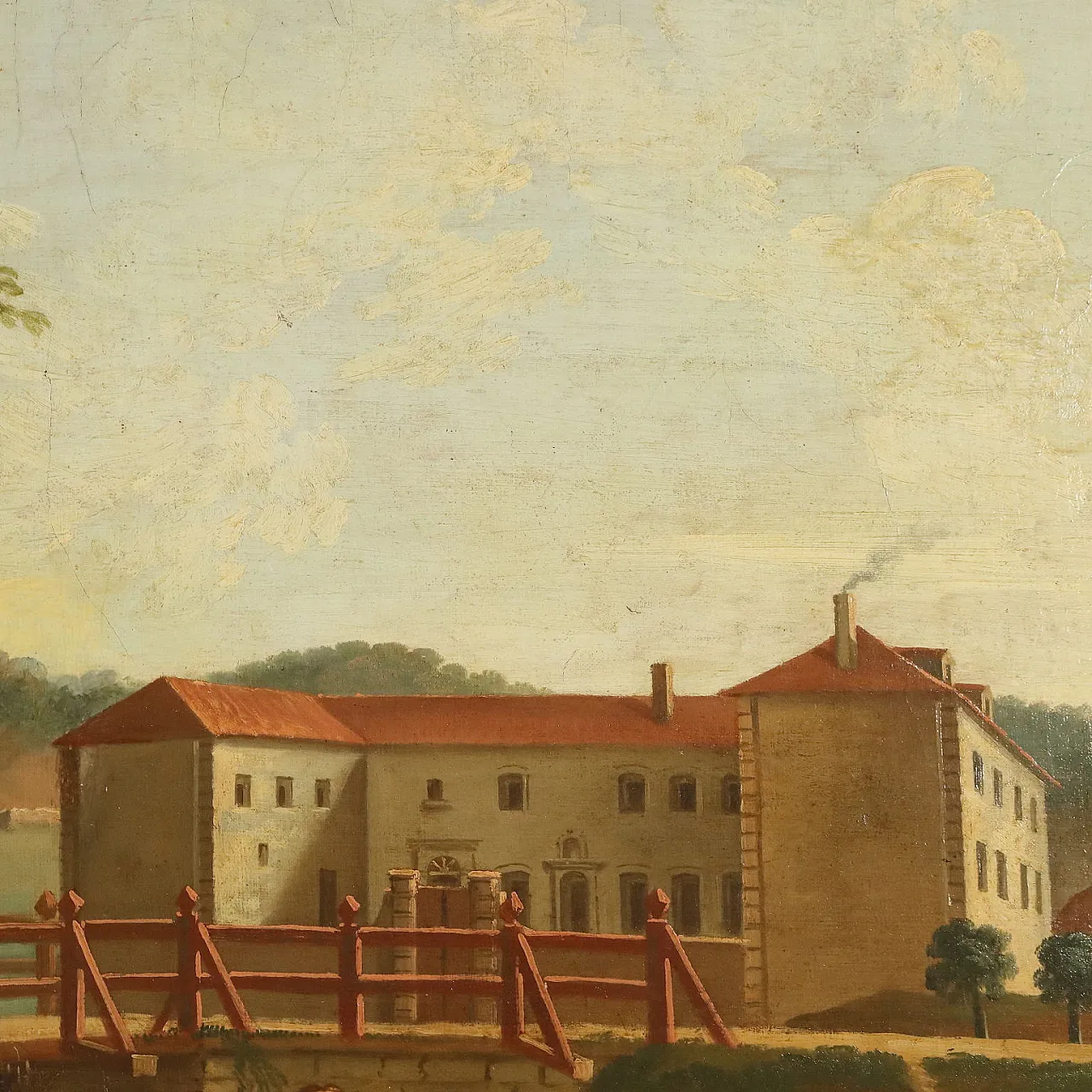 Paesaggio con Figure, olio su tela, '800 7