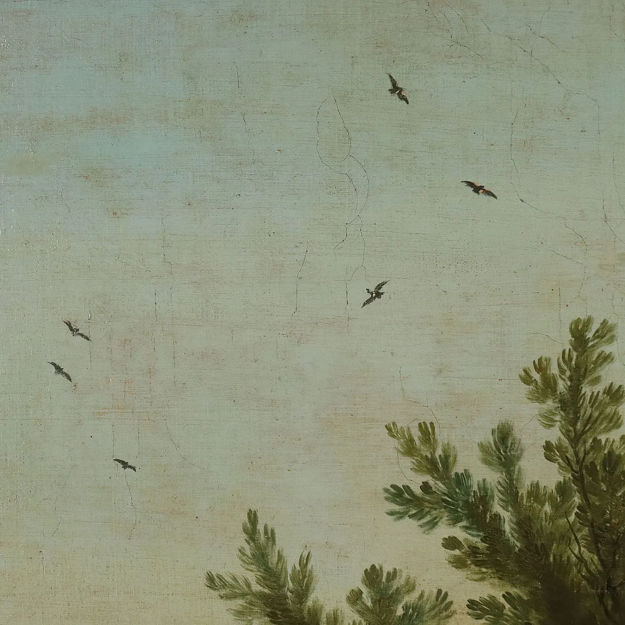 Paesaggio con Figure, olio su tela, '800 10