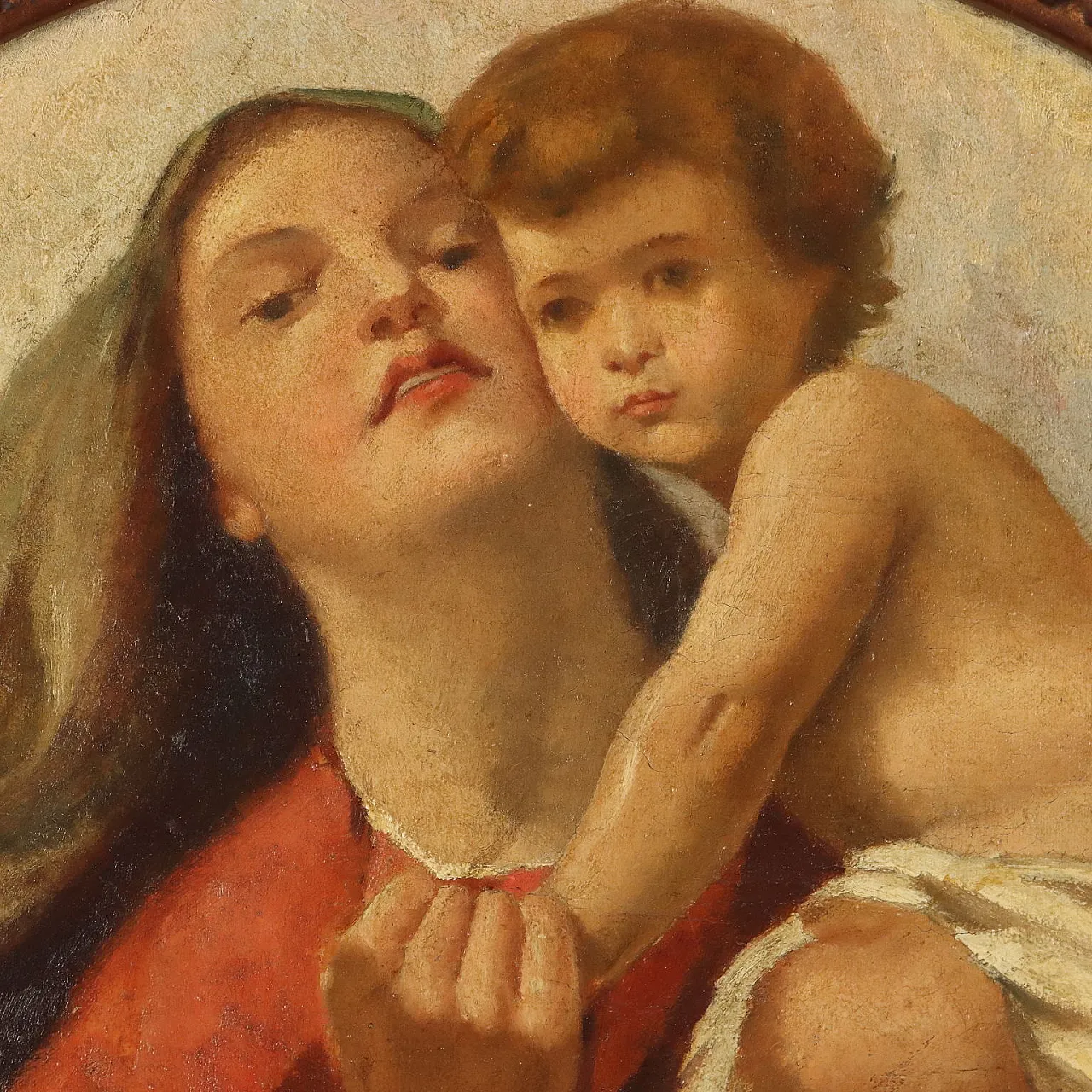 Madonna con Bambino, olio su tela, '800 3