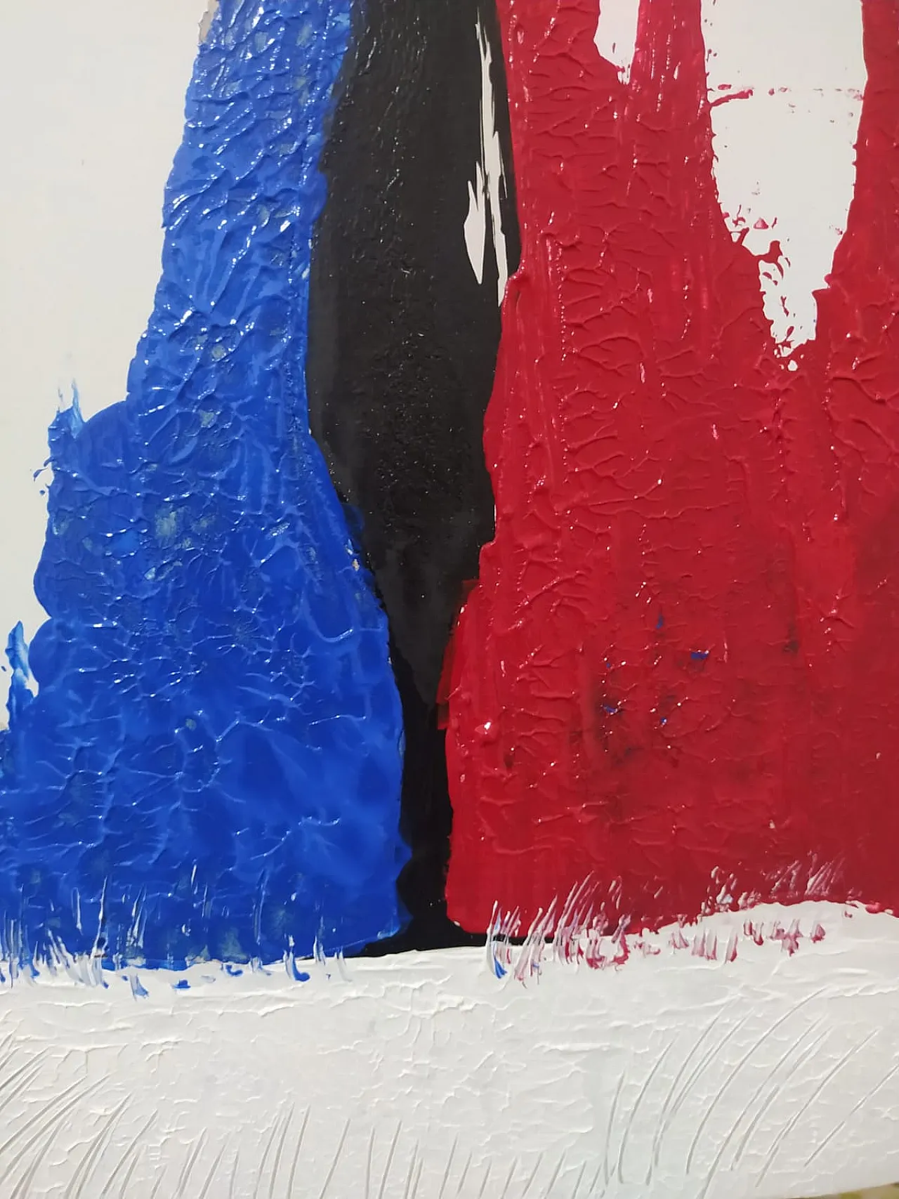 Tribute to Schifano painting spampinated metaphysical 3