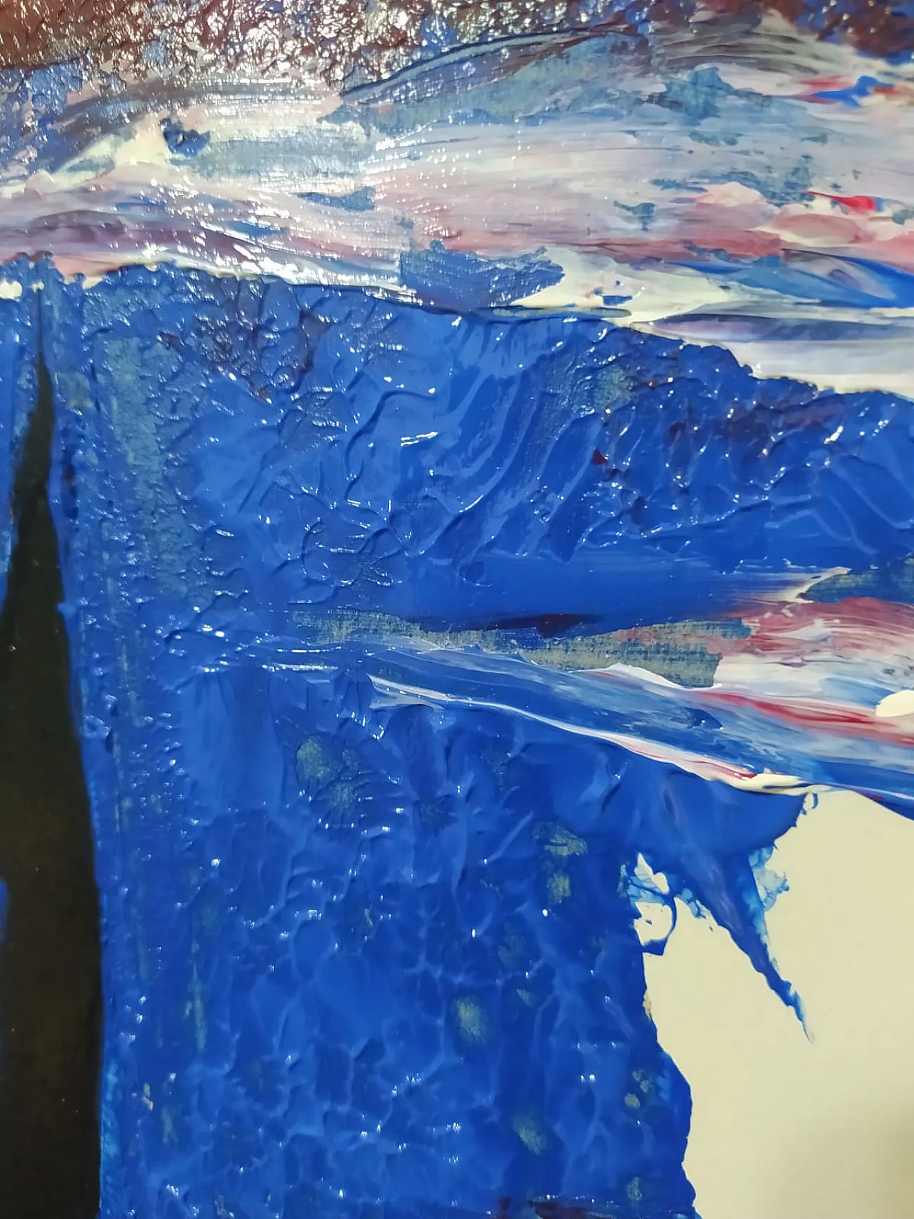 Tribute to Schifano painting spampinated metaphysical 4