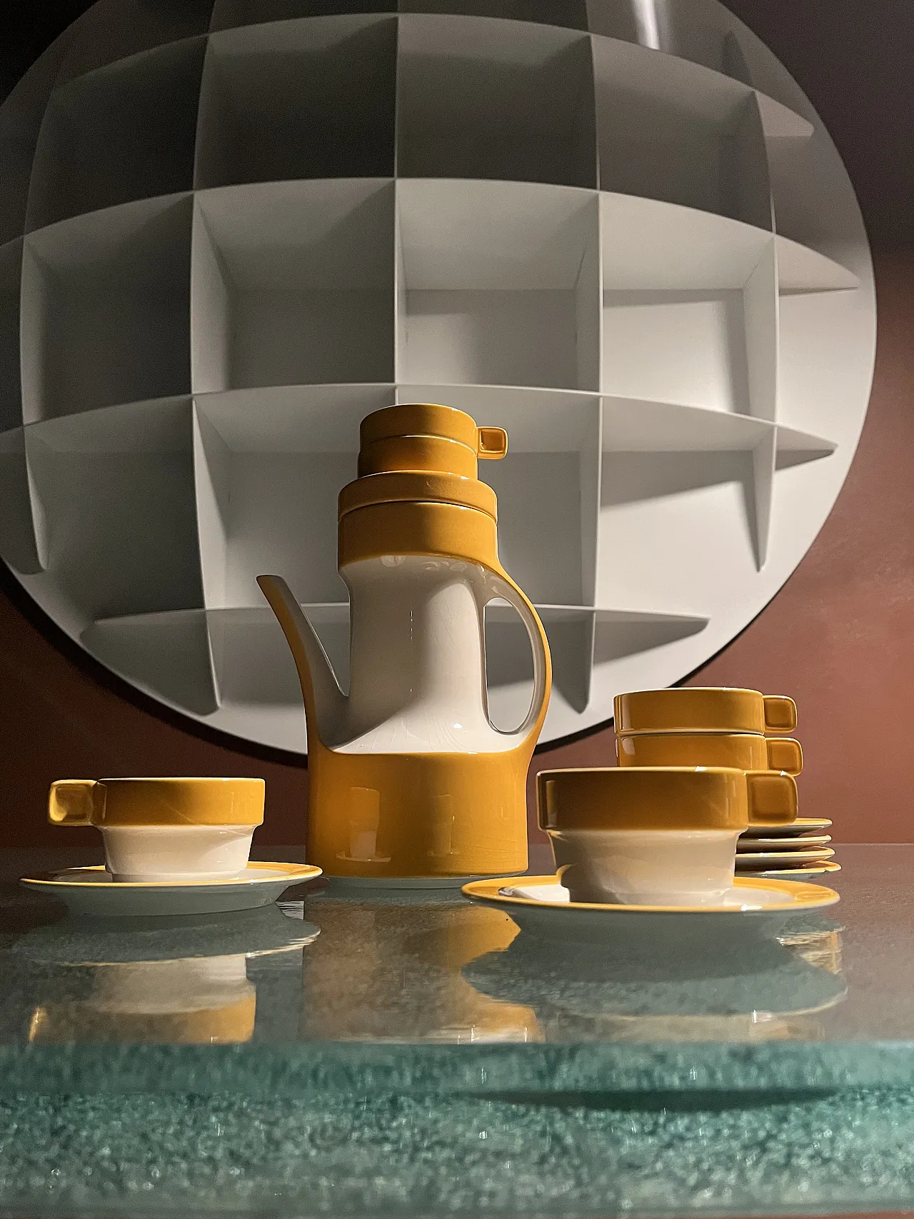 Ceramic set by Richard Schweizer for Pagnossin Treviso, 60s 1