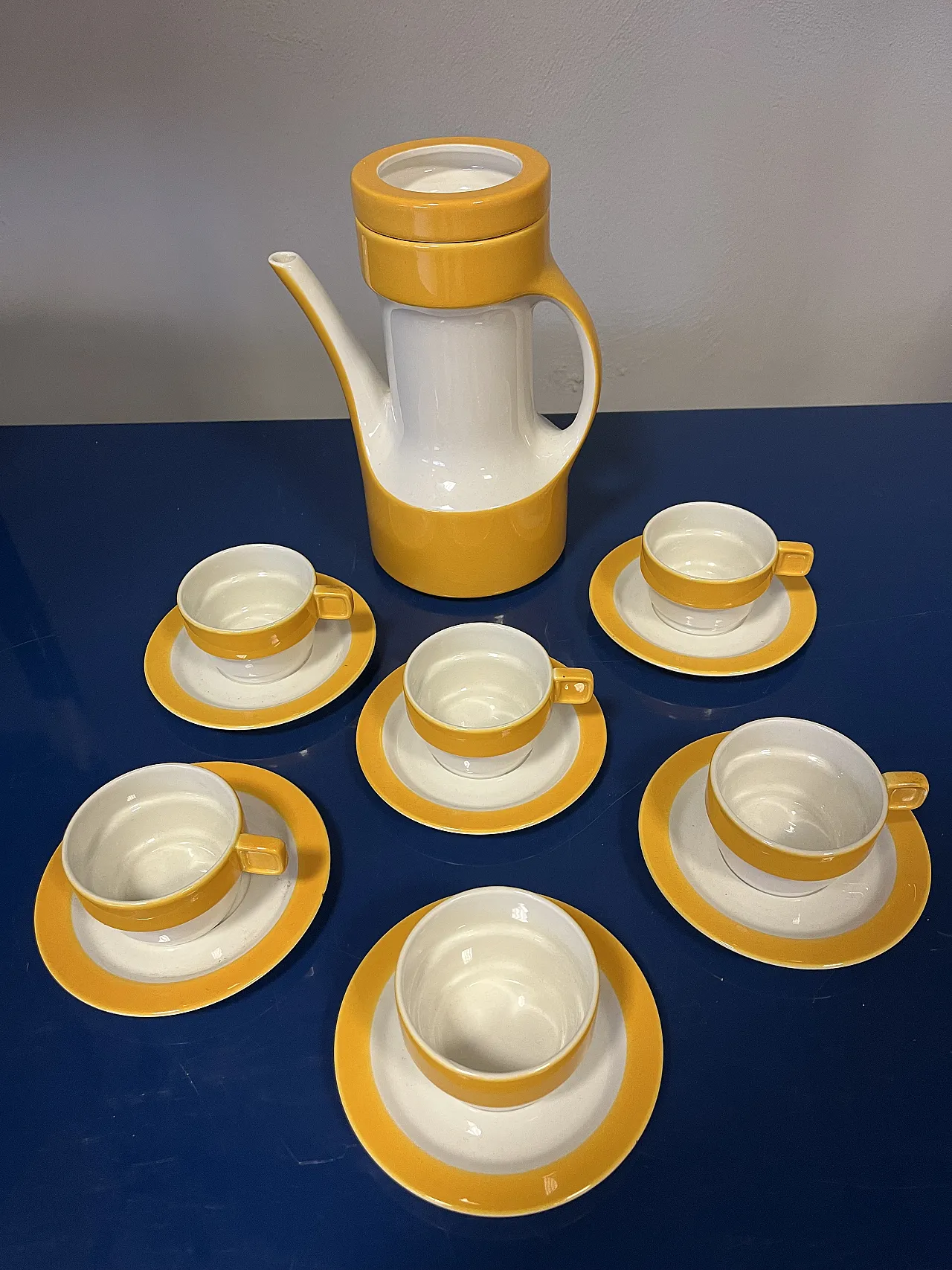 Ceramic set by Richard Schweizer for Pagnossin Treviso, 60s 2