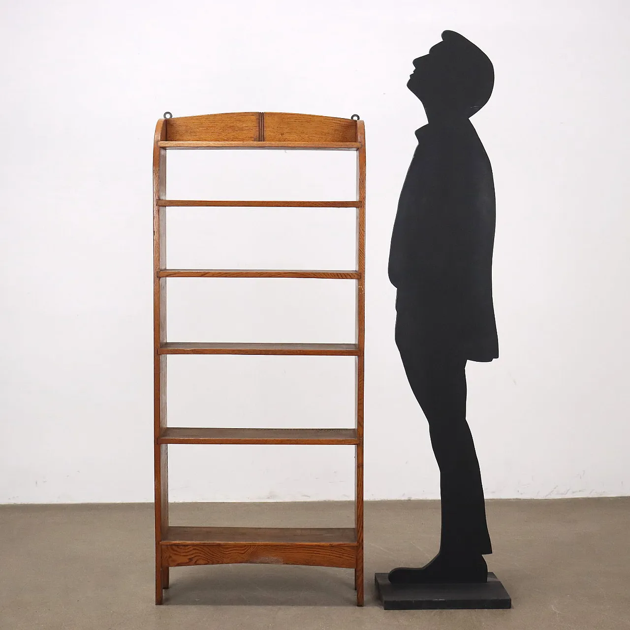 Oak Shelf unit with 6 sheves, end of the 19th century 2