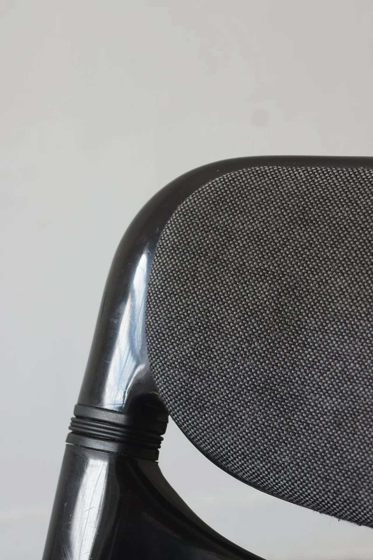 Black dorsal chair by G. Piretti & E. Ambas, 1980s 5