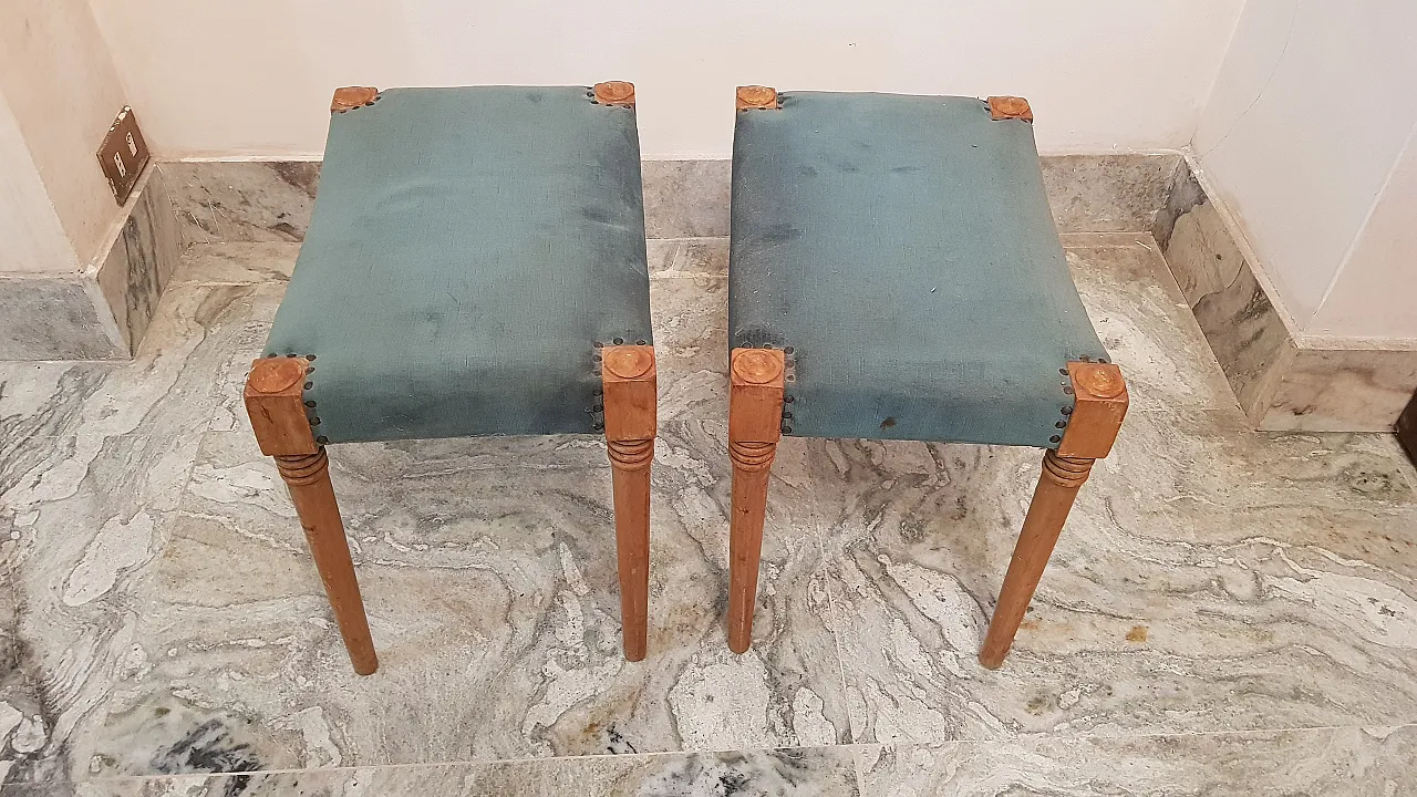 Pair of sticks the wood and velvet, 30s 5