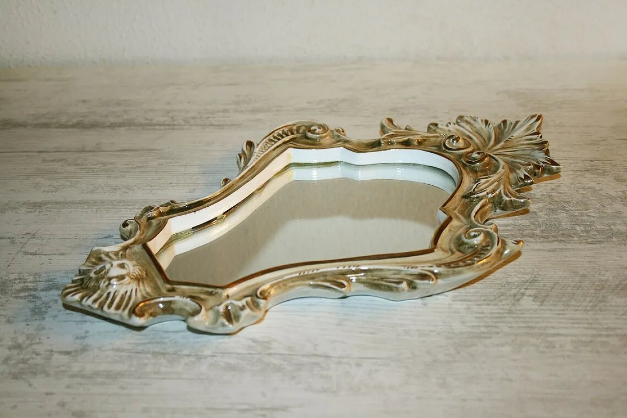 Specchiera in ceramica di Capodimonte, anni '70 5