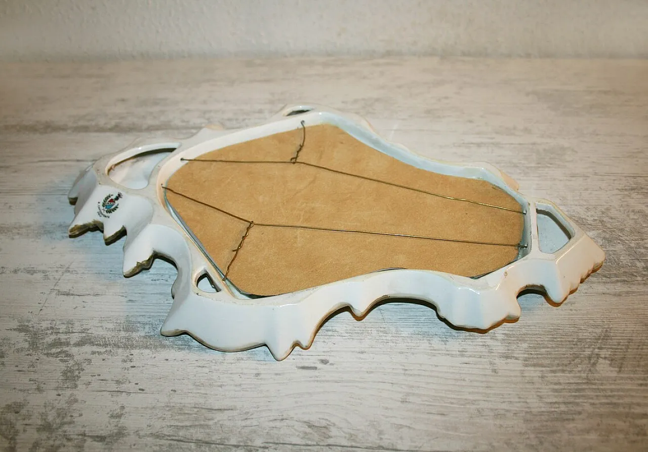 Specchiera in ceramica di Capodimonte, anni '70 7