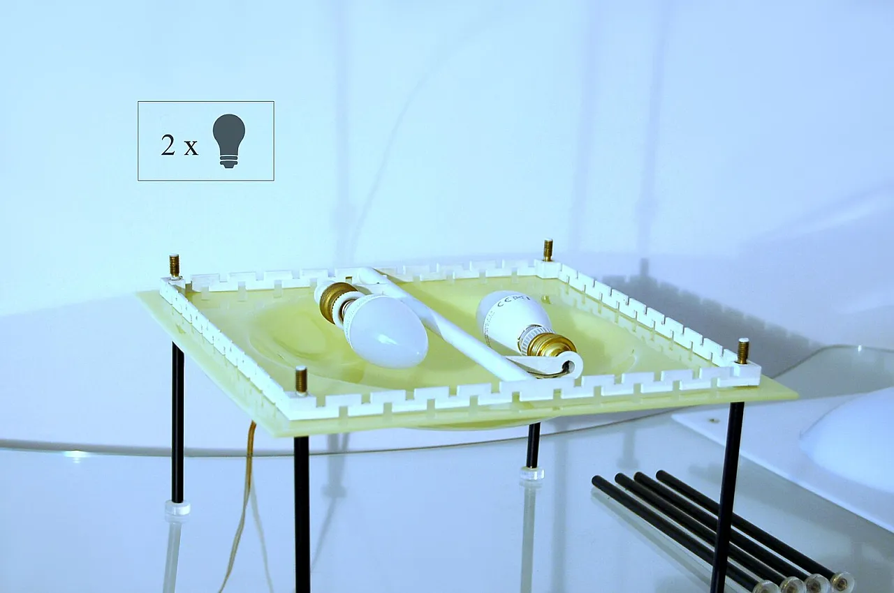 Palafitta table lamp by E. Sottsass for Arredoluce, 1950s 4